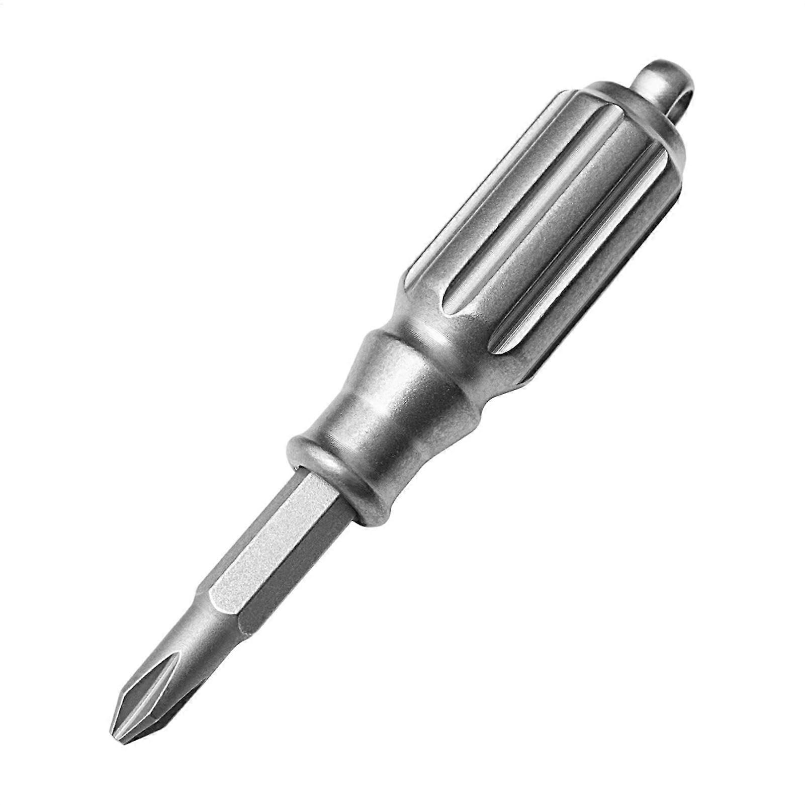 Titanium Alloy Pocket Screwdriver with Wear-Resistant Bits for Portable Device Repair