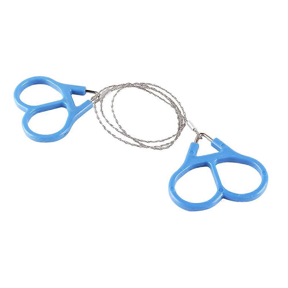 High Strength Steel Wire Saw Scroll Ring Outdoor Survival Tool for Travel Hiking Hunting