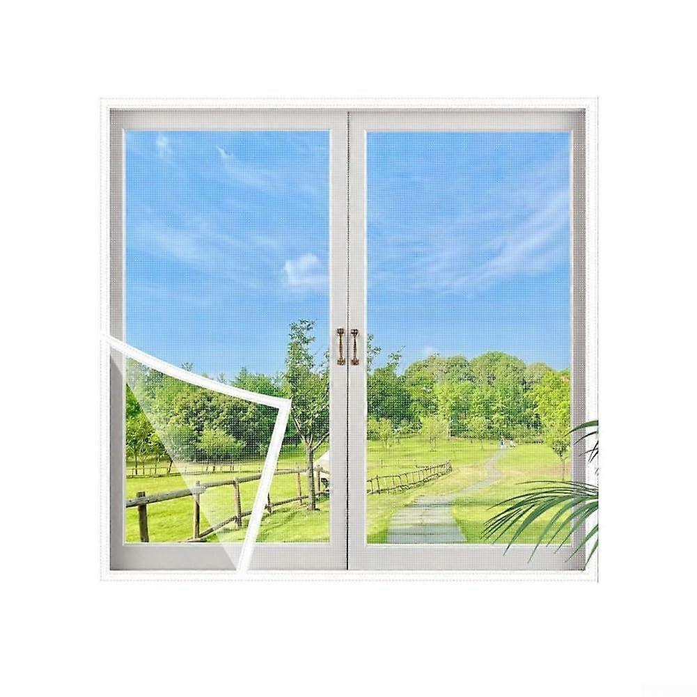 Anti Mosquito Net for Home Installation, White Fine Mesh, Custom Fit Easy Cut Design for Windows and Doors