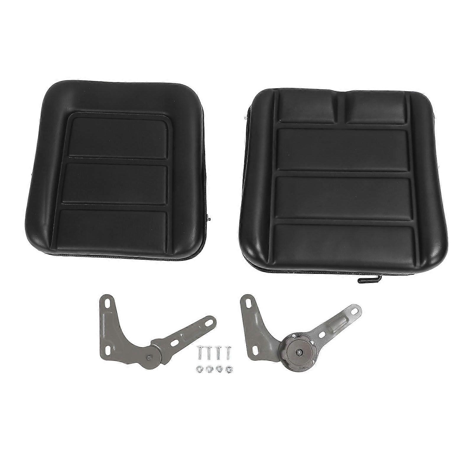 Forklift Seat with Adjustment Switch and Slide Rail Black Comfortable for Dumper Mower Skid Loader Telehandler Backhoe Excavator Dozer MK88524