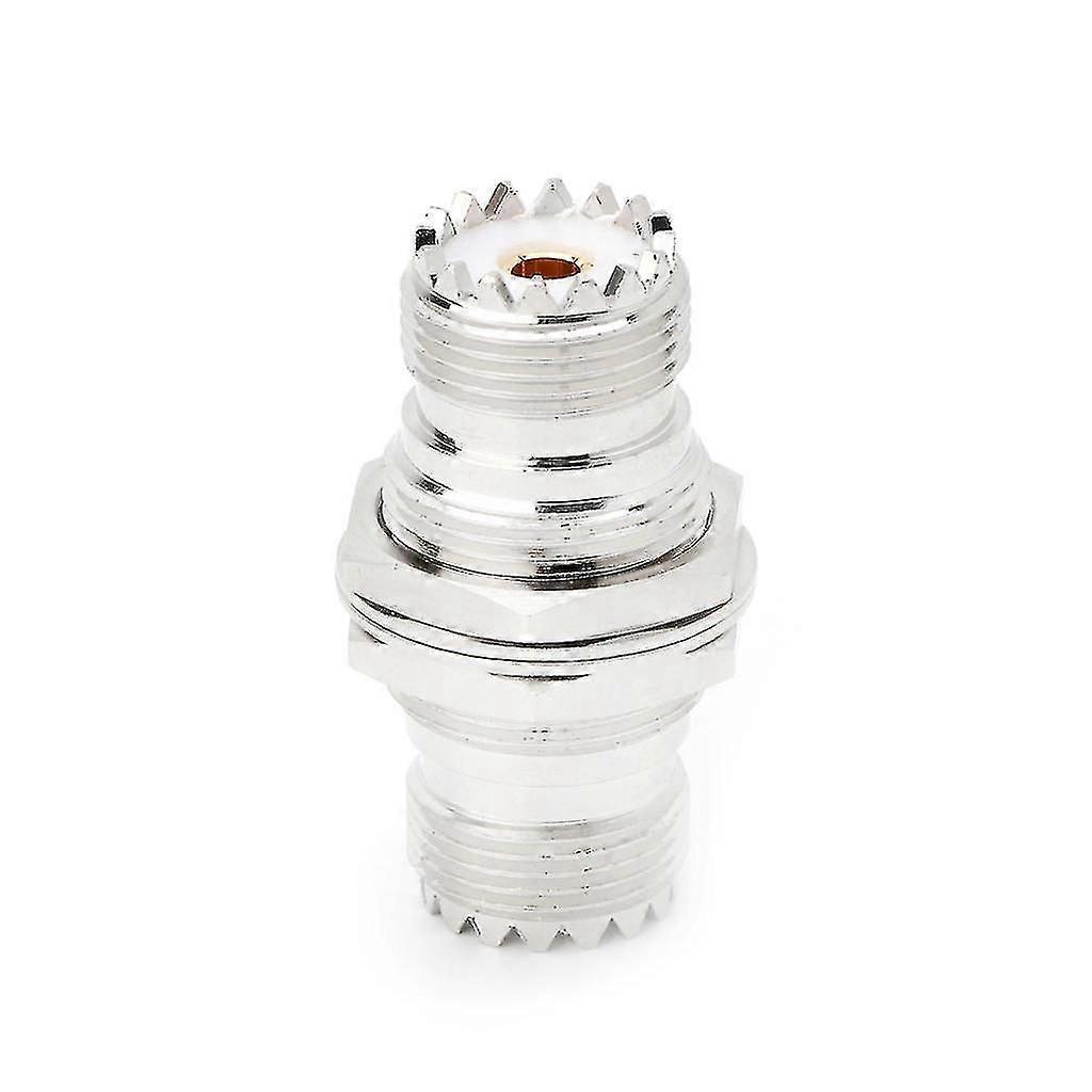 UHF SO239メス-メスアダプター、パネルマウントコネクタ、ストレートデザイン