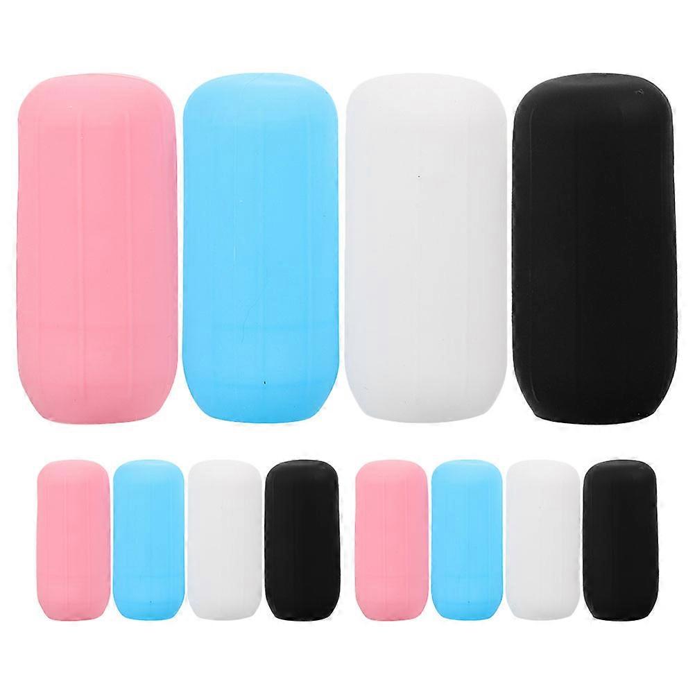 12PCS Silicone Elastic Travel Bottle Covers Leak Proof Protective Sleeves for Lotion, Shampoo & Dispenser Bottles – Reusable Multipurpose Elastic