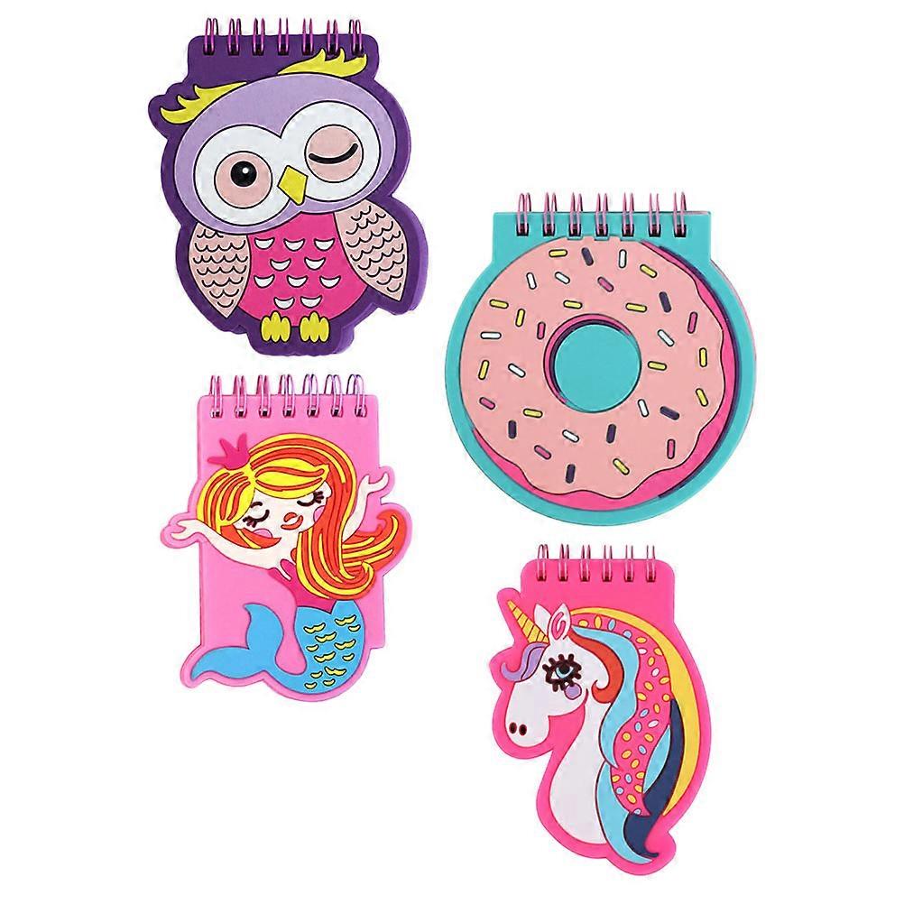Kawaii Stationery Notebooks Rectangular Notepad For Travelers Planning 4Pcs