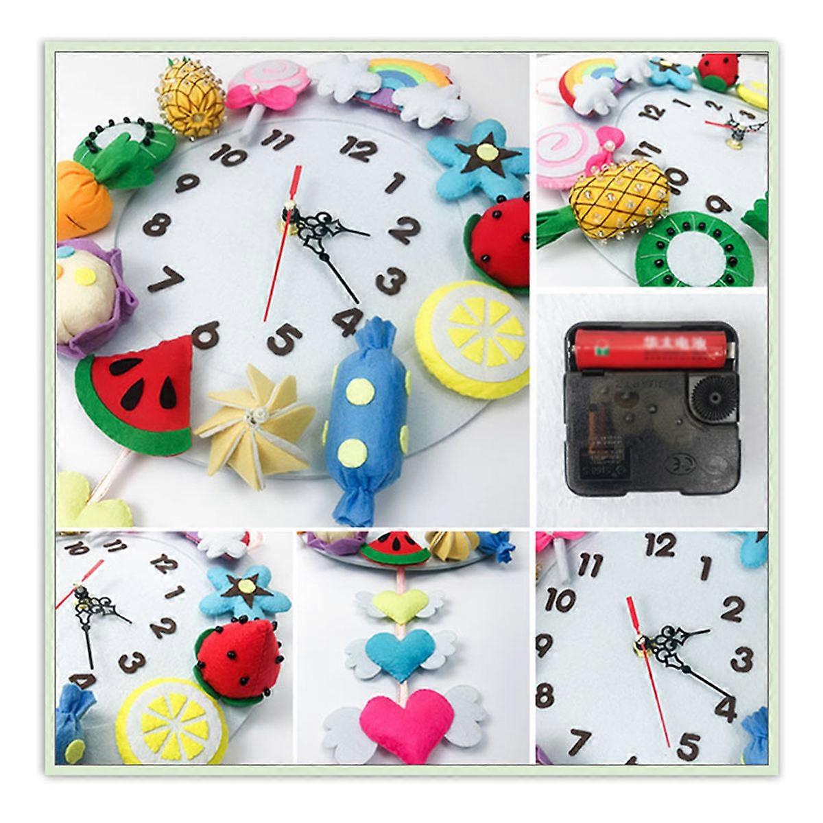 Craft Supplies Fun Forest Clock Diy Making Kit Non Woven Fabric Home Decoration 1Pack