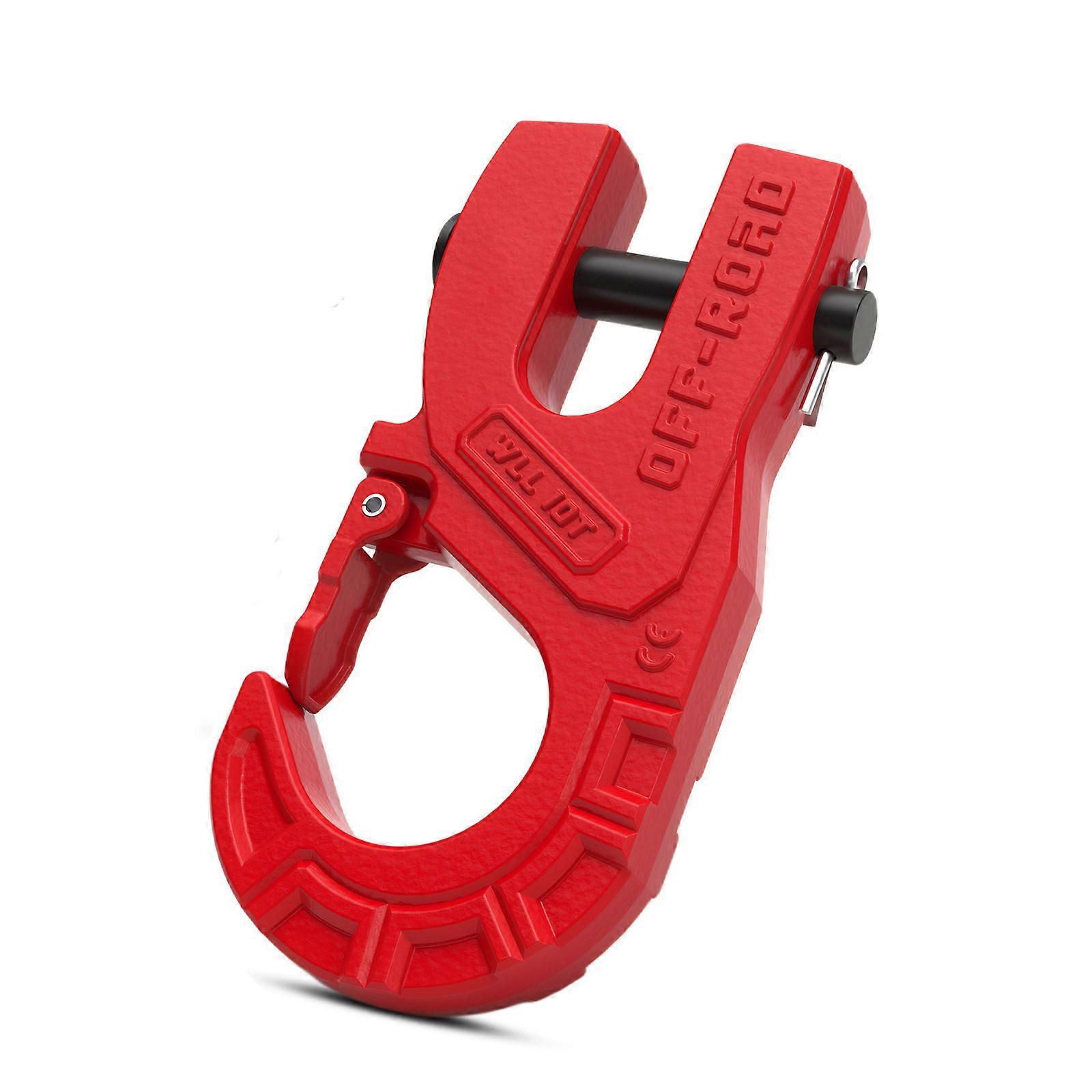 Tow Winch Hook 3/8Inch Heavy Load Winch Hook 10 Ton Vehicle Recovery Winch Hook, For Synthetic Rope Multicolor