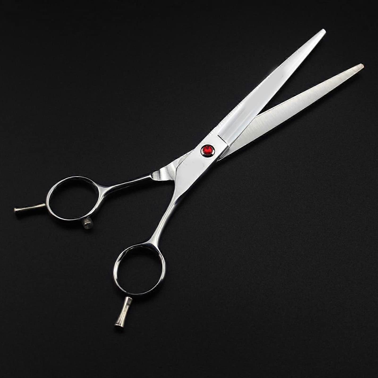 Straight Pet Dog Scissors for Cutting Puppy Grooming Scissors or Hairdressing Scissors Double (Color: 8 Inches) 8 Inches.