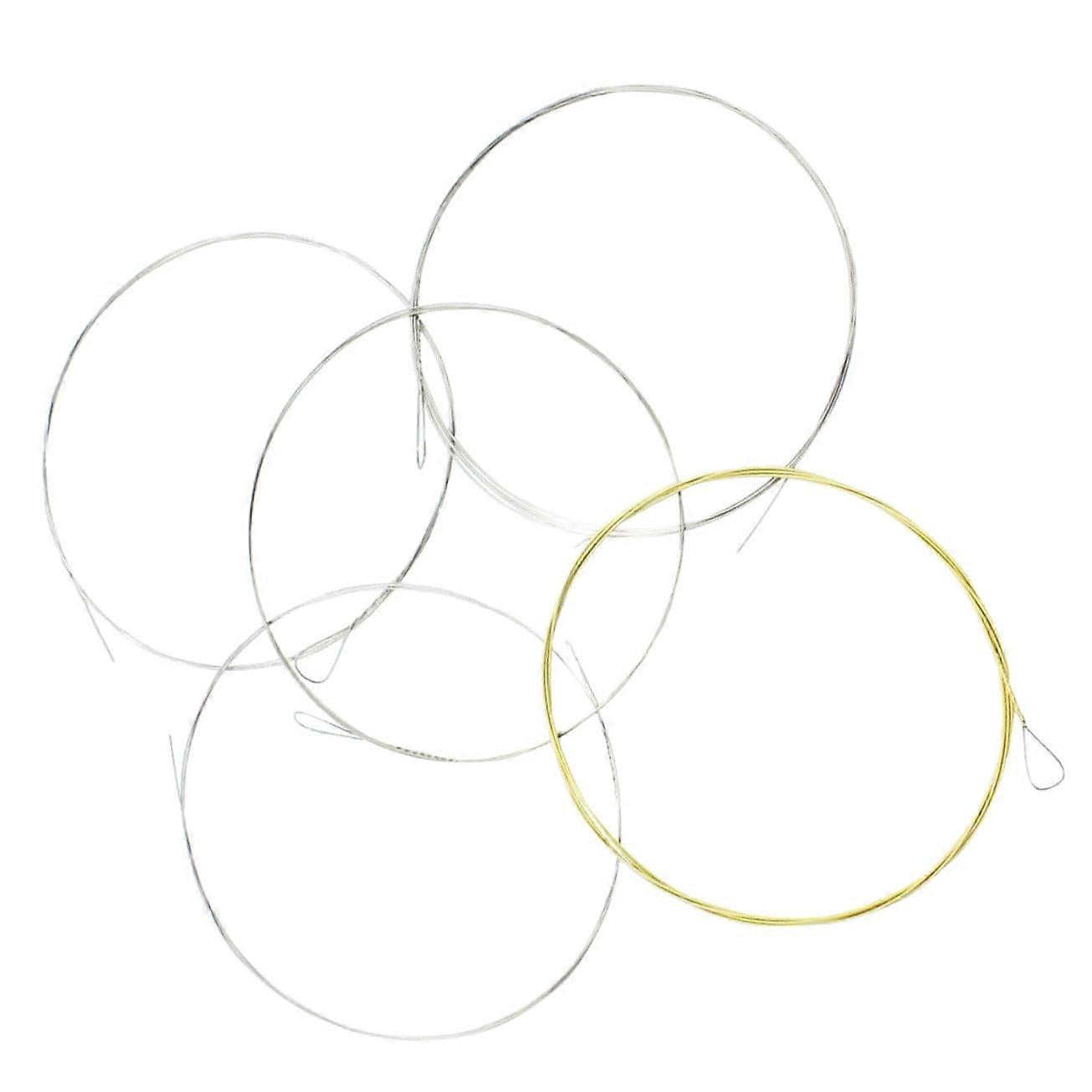 5 String Banjo Strings Set, Banjo Parts, Dulcimer Music Wire, Banjo Strap, Alloy Picks, Accessories for String Instruments