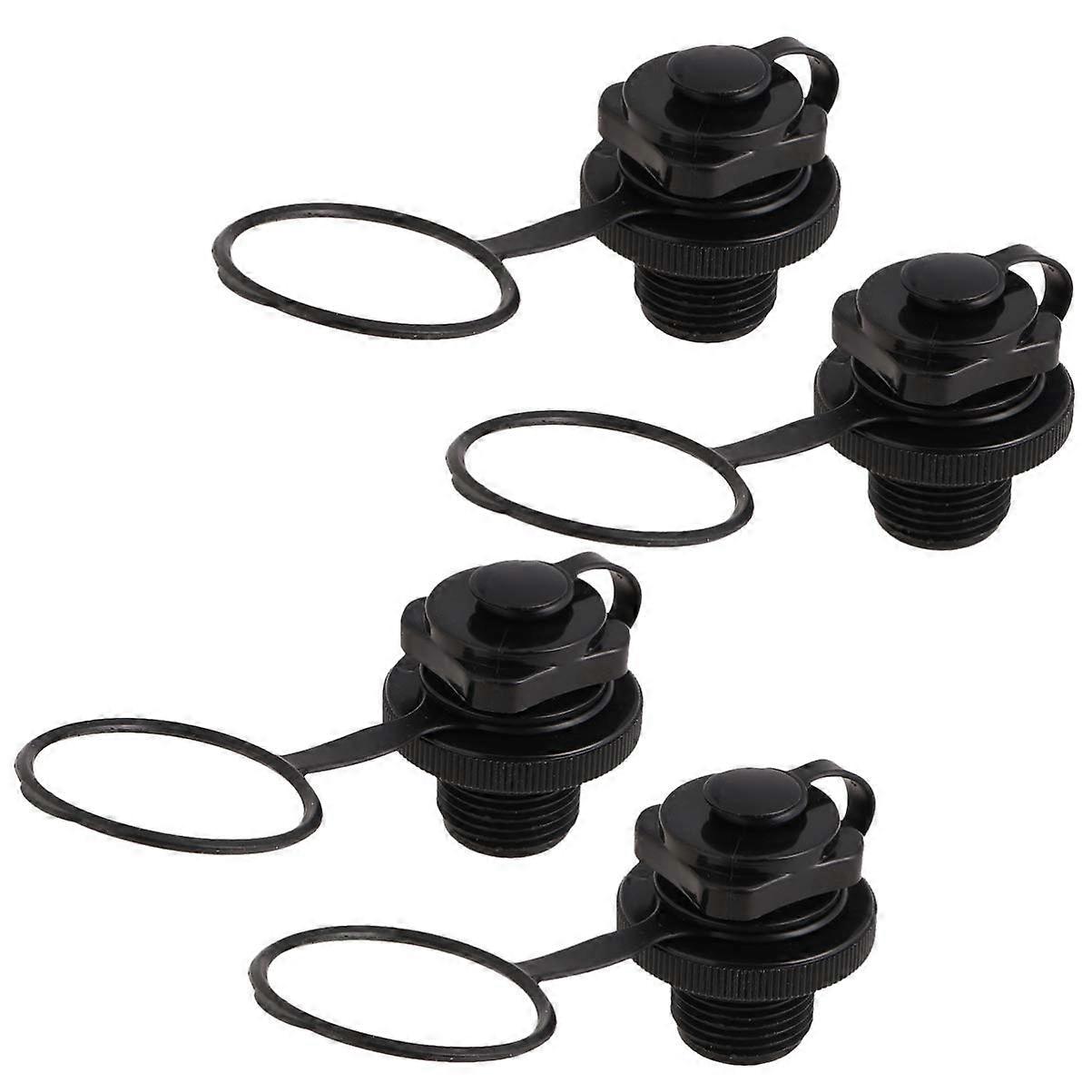 Valve for Inflatable Kayak Pack Of 4 Replacement Boston Flap Air Valves, Compatible With Boston Valve, 2 In 1 Air Pump