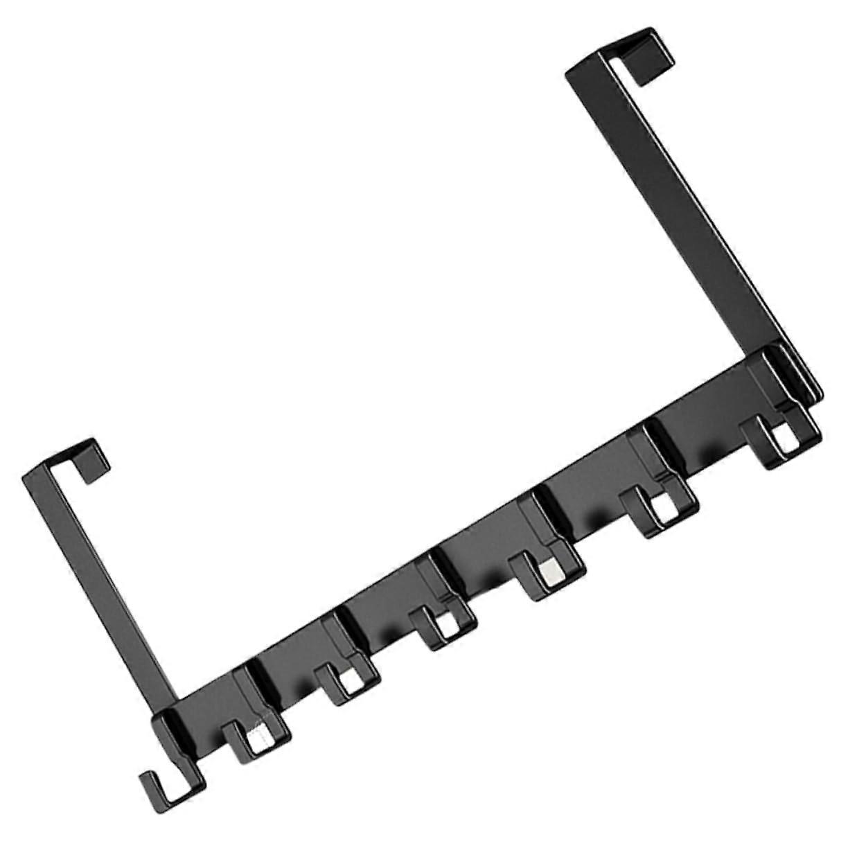 Door hook with hook drilling, sturdy coat hanger for door, spacesaving storage solution for clothing and towels.