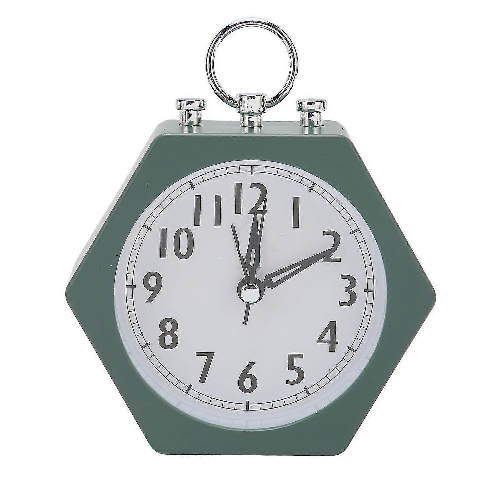 Portable Silent Alarm Clock with Clear Display for Kids and Students, Battery Powered, Suitable for Any Home