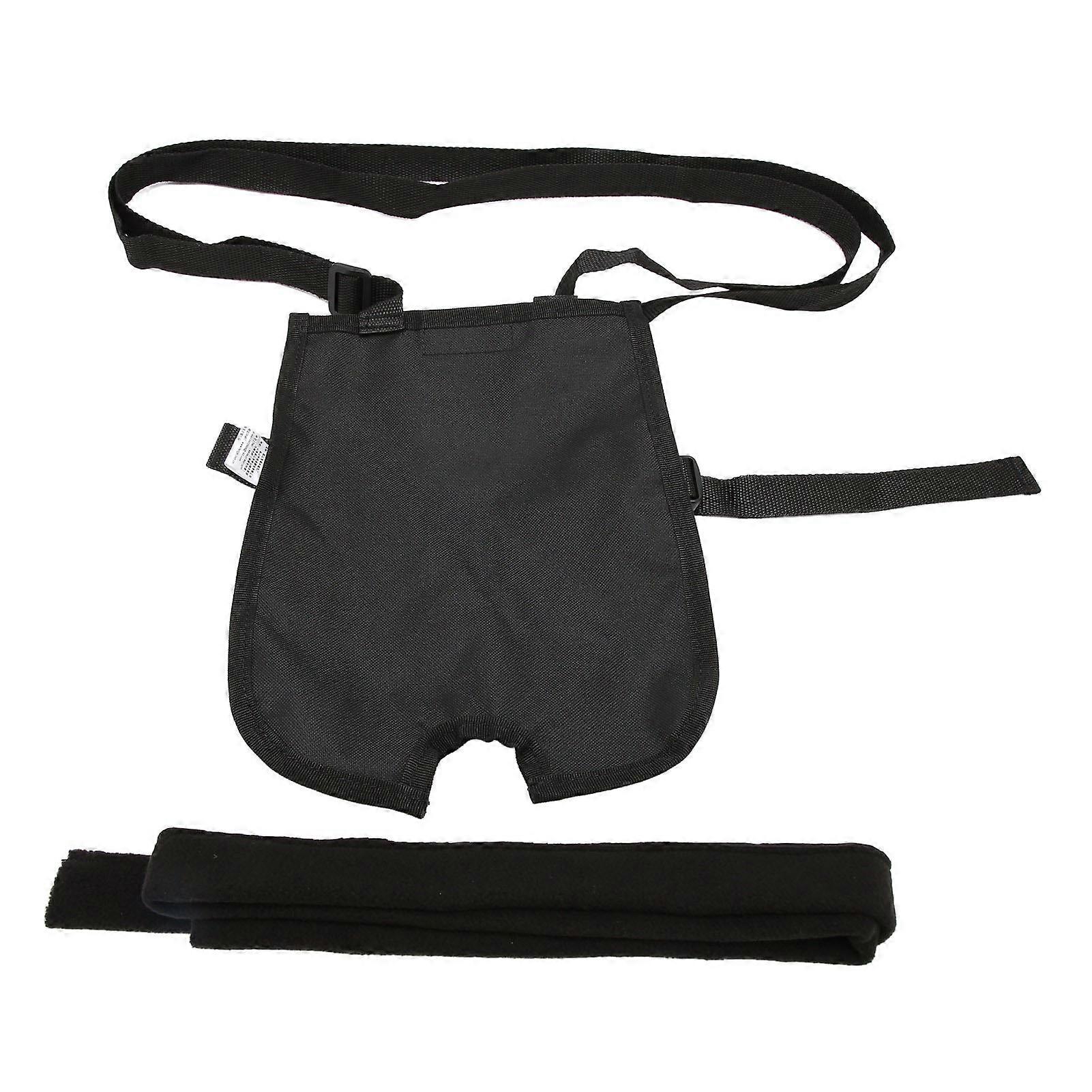 Urine Drainage Bag Holder 1000ml Nylon Black Hook & Loop Fastener