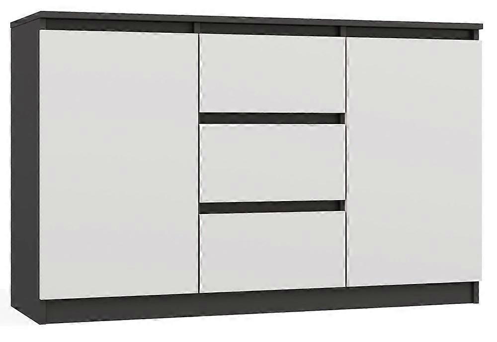 Kommode Malwa 2D3S ANTHRAZIT WEISS