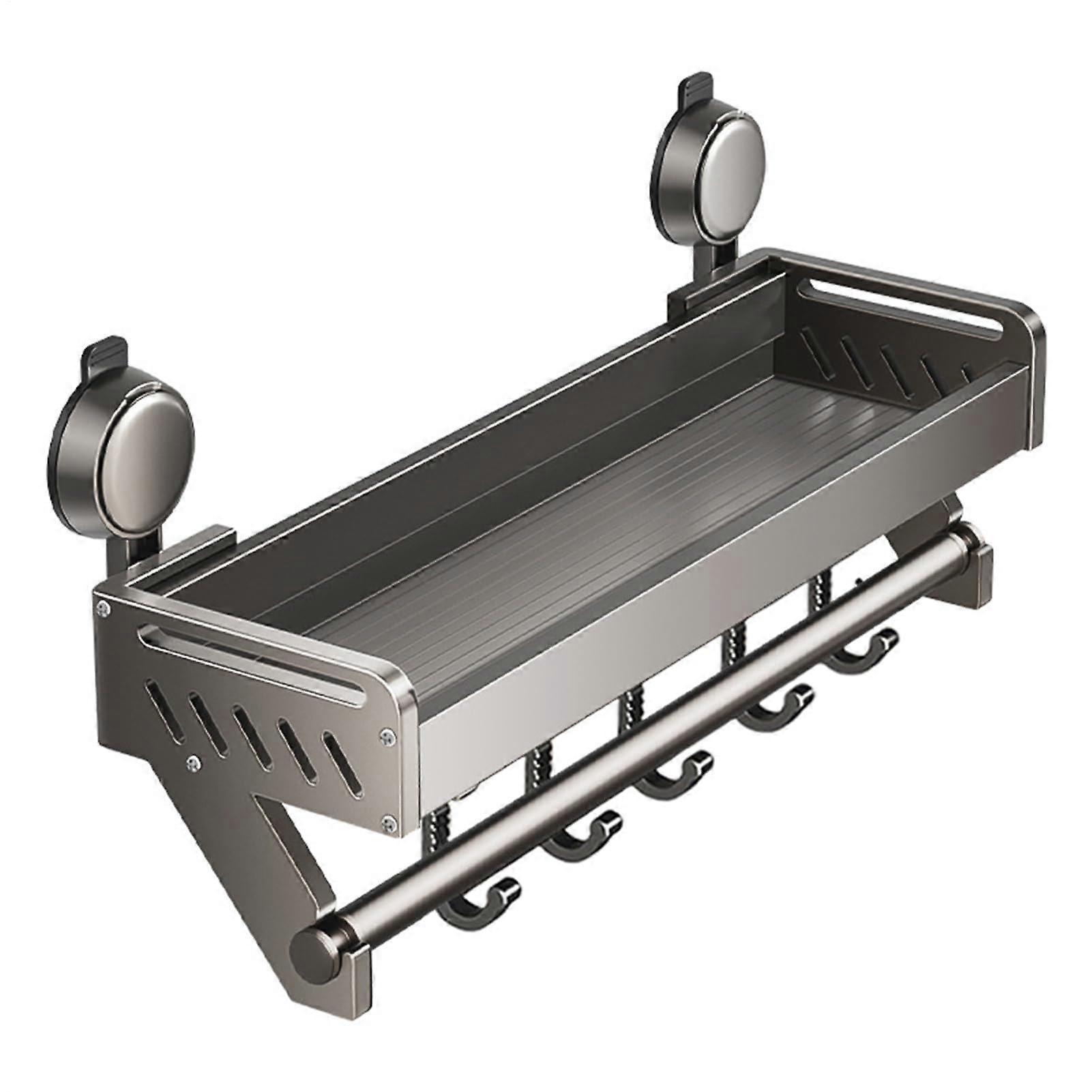 Shower wall holder for bathroom, spacesaving shelves, kitchen shelf