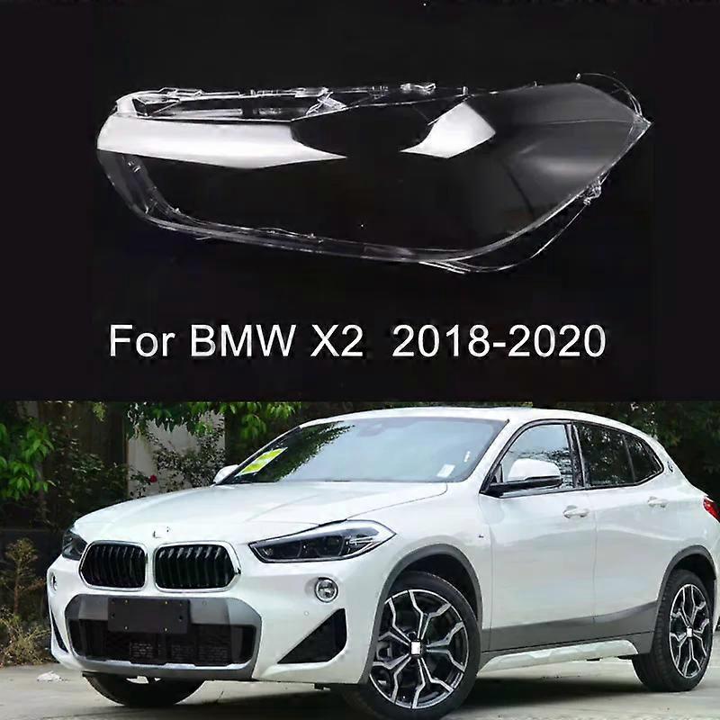 For BMW X2 F39 2018 2019 2020 Headlight Cover Lens Transparent Lamp Shade Headlamp Shell Plexiglass Replace Original Lampshade