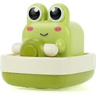 Wind up Boating Frog Bath Toy with Spin Propeller, No Battery Mold Free Anti Rust Interactive  Toy for Kids