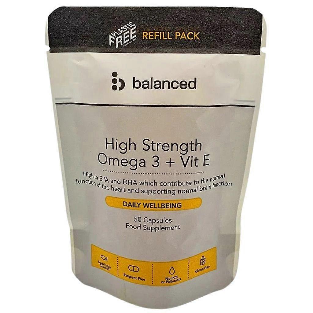 Balanced High Strength Omega 3 + Vitamin E Refill Pouch 50