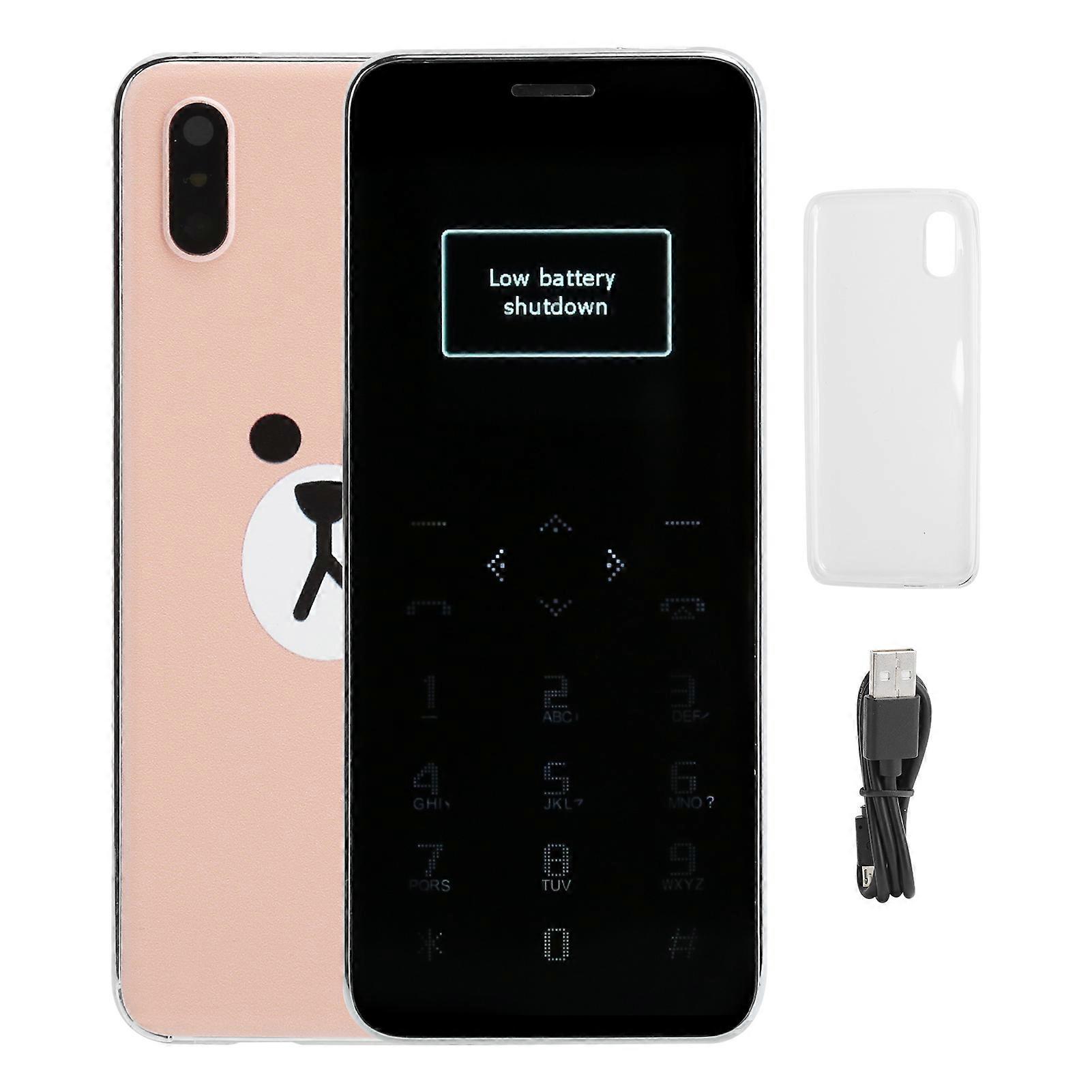 Portable Touch Control Mobile Phone 32MB+32MB Dual Card Dual Standby Smart Phone(Bear Pattern )