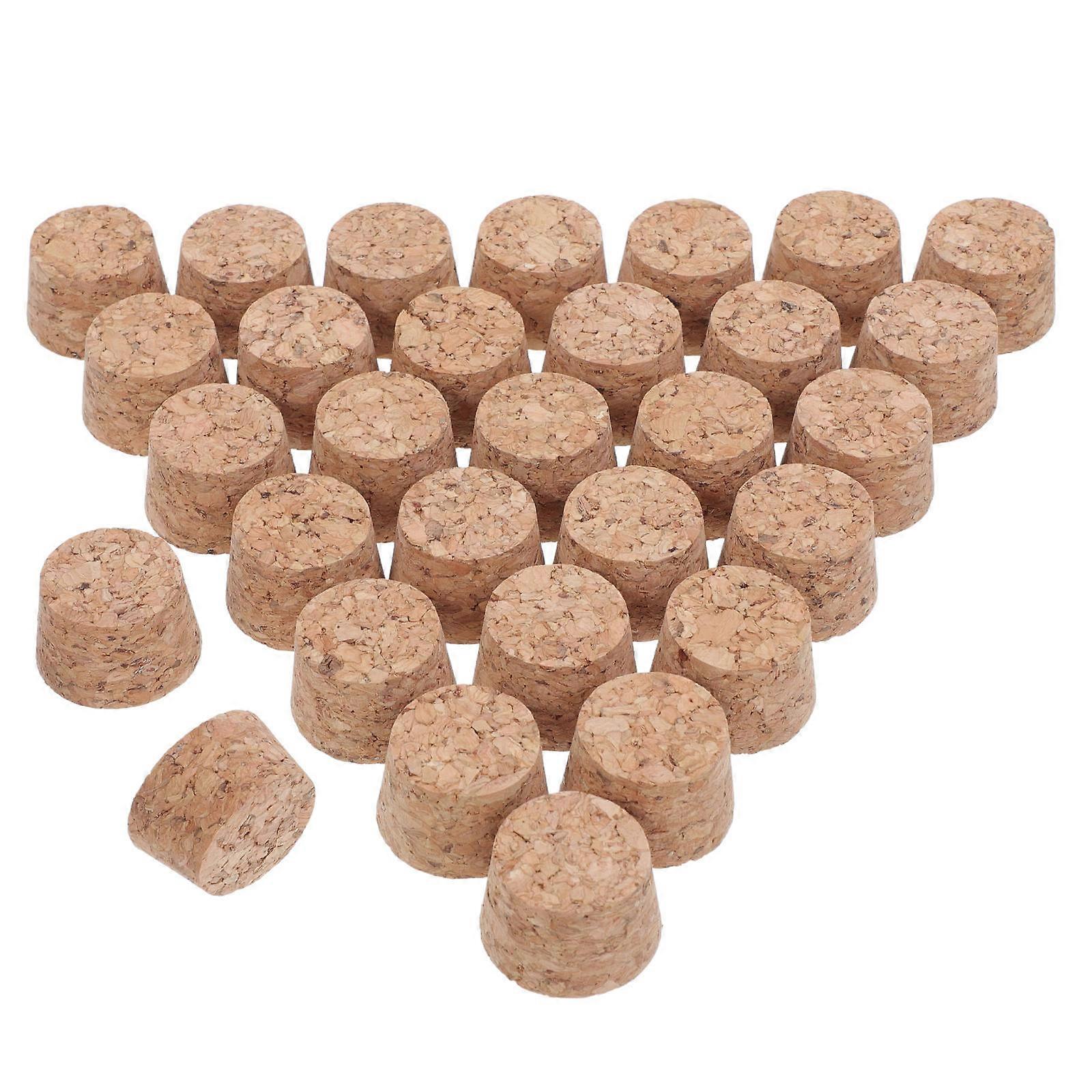 Stoppers Replacement Wood Corks For Cafes Parties Baby Showers Size 2.90X2.50X2.00CM Prevent Spoiling 30Pcs