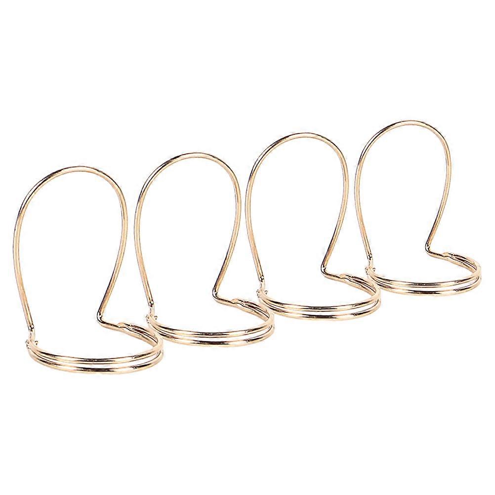Metal Banjo Finger Picks Set for Beginner Players Simple and Delicate Design Golden Color 1Set