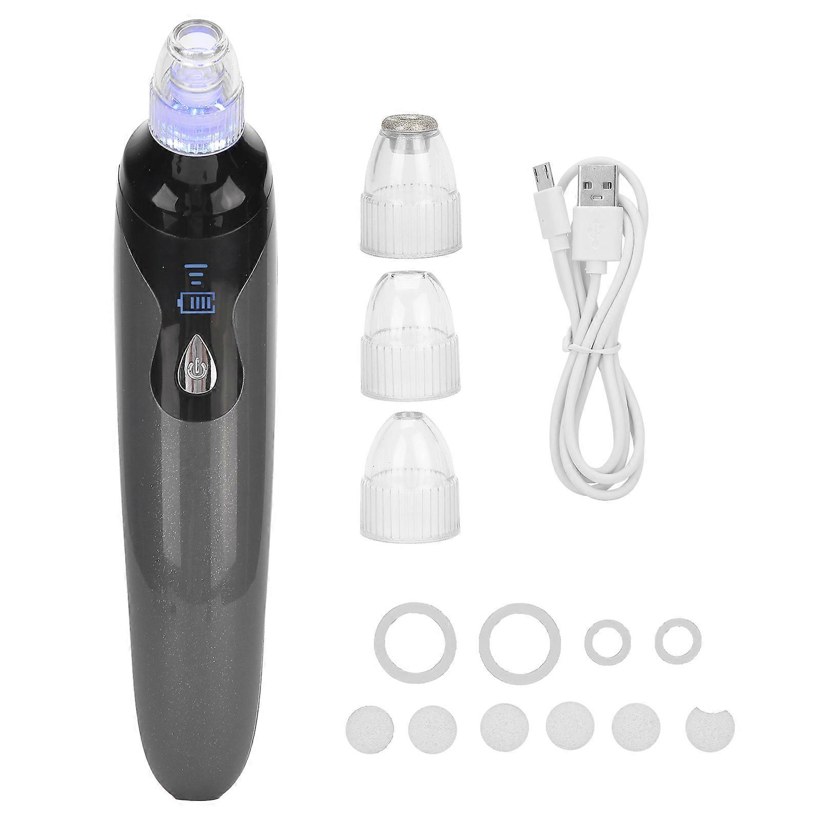 Electric Blackhead Extractor with 3 Probes for Pore Cleaning
