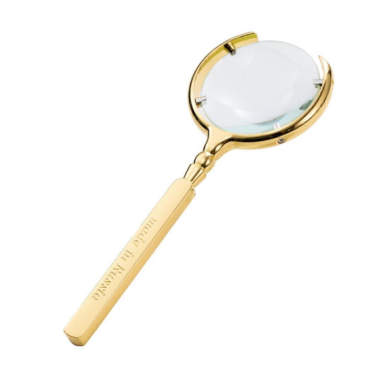 Handheld Magnifying Glass with Handle Lightweight 10x Magnification for Reading and Nature Exploration Durable for Outdoor Use
