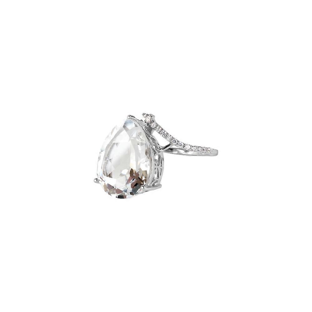 Jacques Lemans - Ring Sterling Silver with White Topaz - SE-R160A54 - Ring width: 54