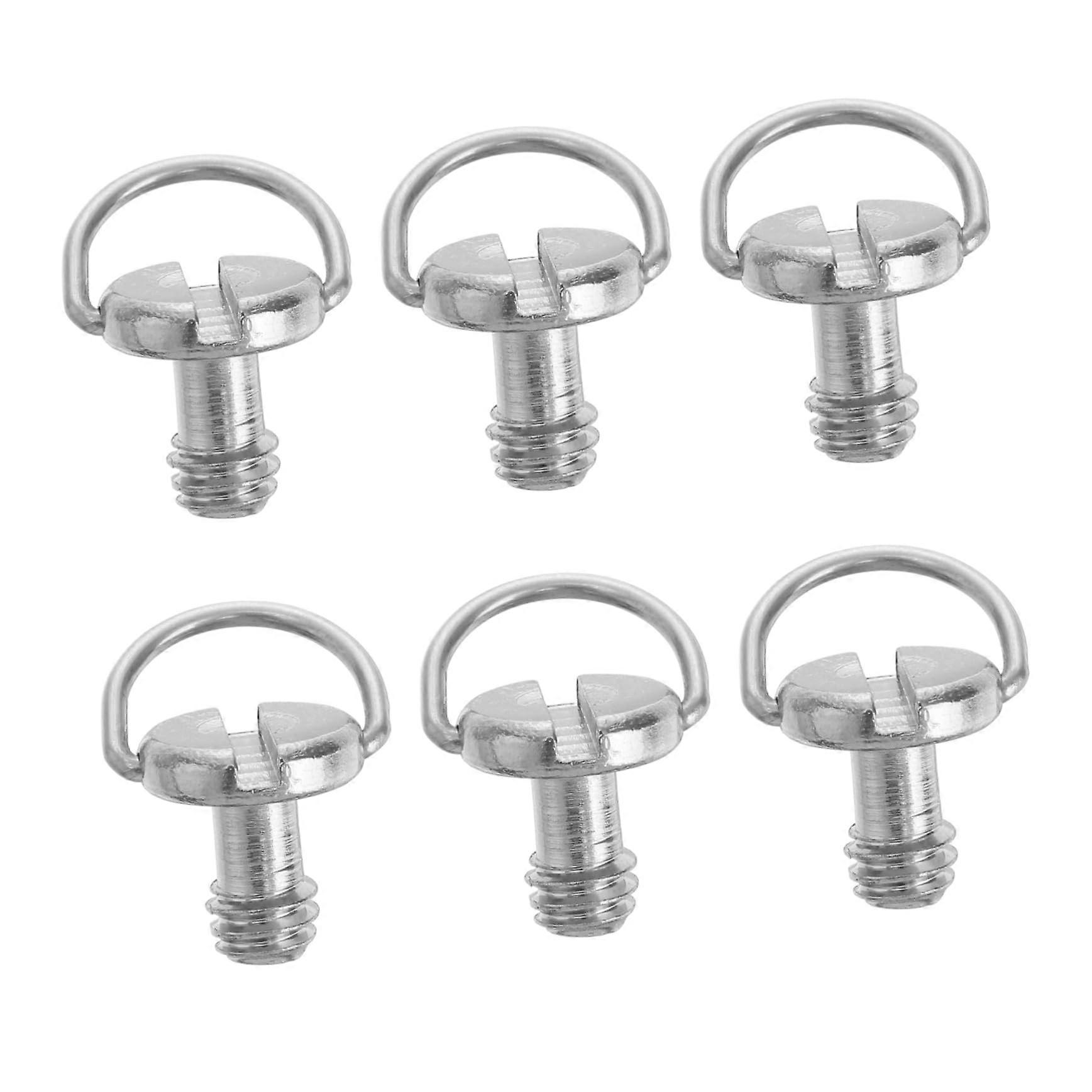6pcs 1/4 Inch Camera Mounting Kit Versatile Tripod Accessories Set Quick Release Plate D Adapter for Monopod