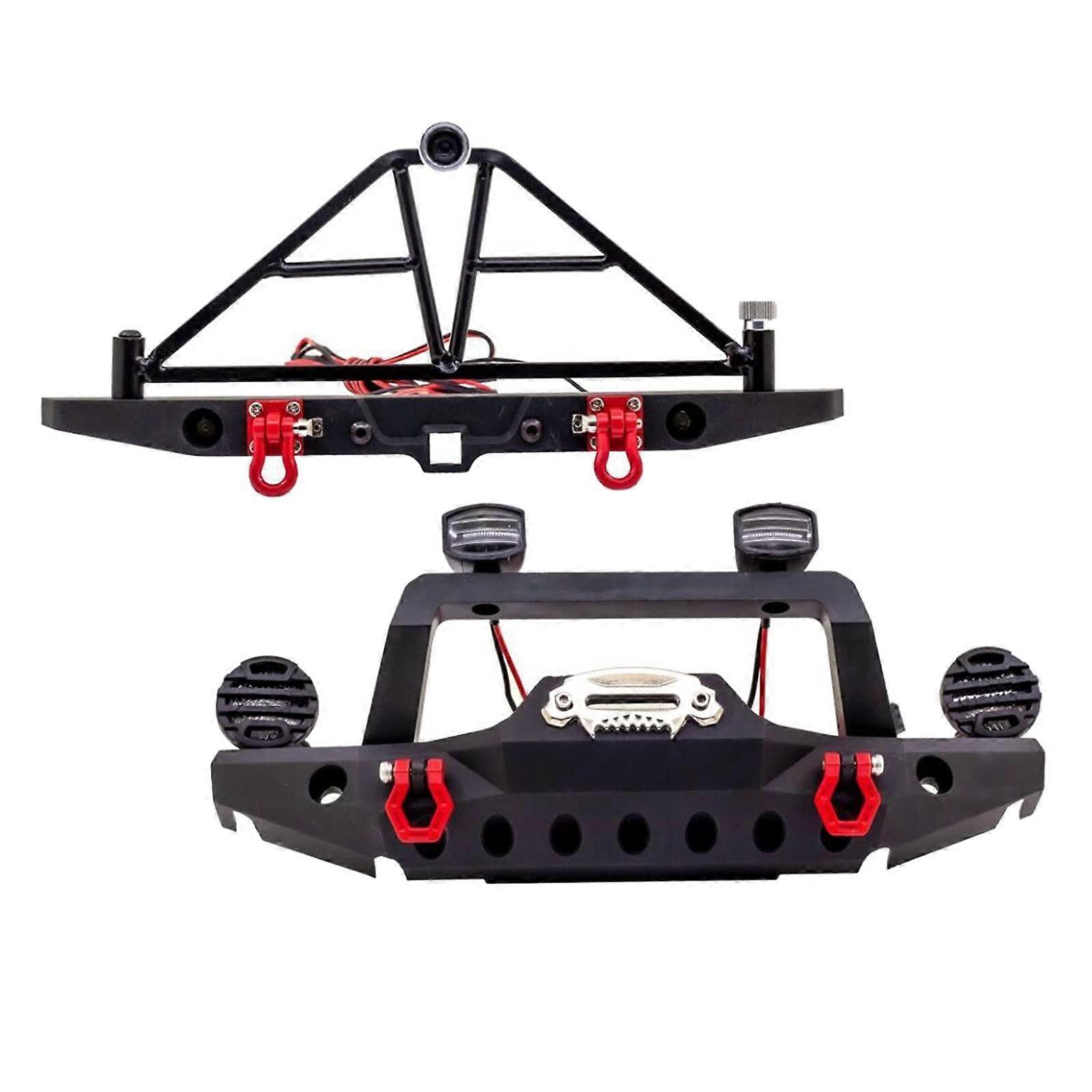 Rear bumper fits for Axial SCX10 AX103007, large upgrade RC model, front and rear set.