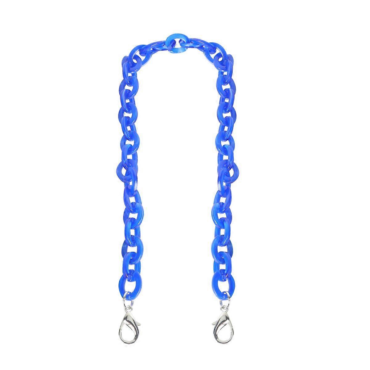 60CM Length Shape Chain Tote Bag Acrylic Decorative Chain Accessory Dual End Alloy Buckle Straps Replacement Handbag Pouch Chains Straps for DIY Small