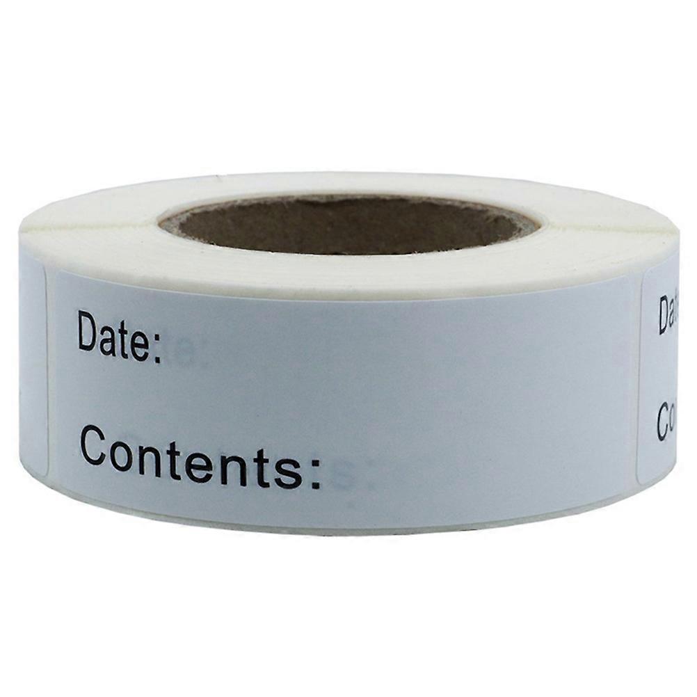 1 Roll of English Record Date Stickers Practical Classified Identification Note Index Pastes DIY Self adhesive Stickers