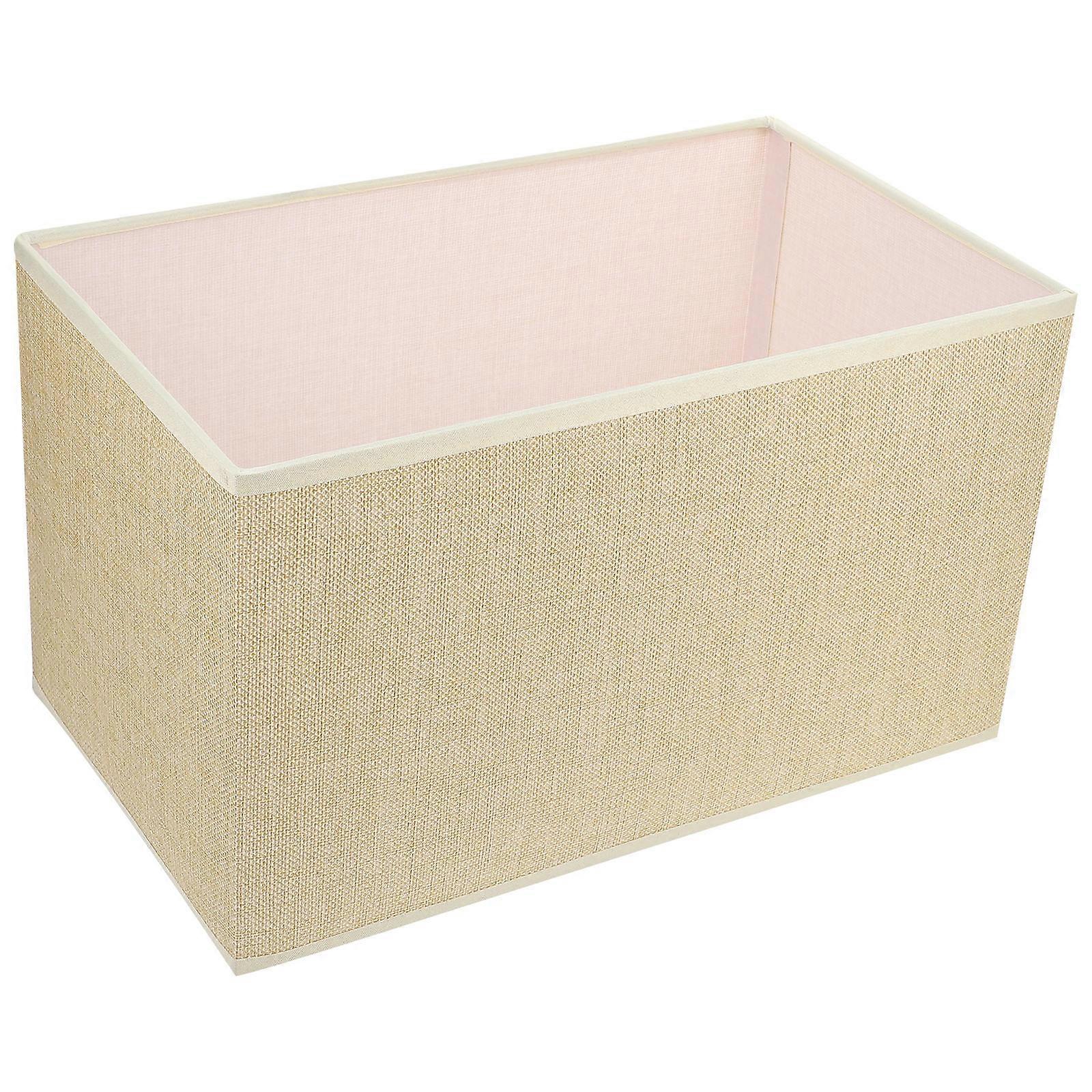 Linen Lamp Shade Cover for Desktop & Table Lamps – Beige, Decorative, Light Diffusing for Home, Hotel, Study Use