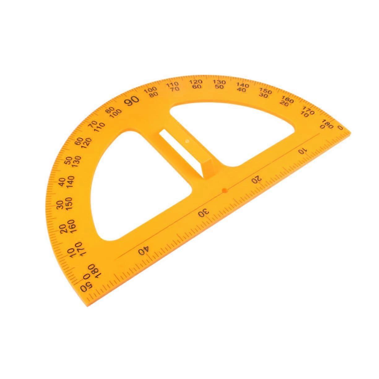 Portable Protractor Ruler for School Supplies - Accurate Measuring Tool for Architects and Students, Lightweight Design for Teachers