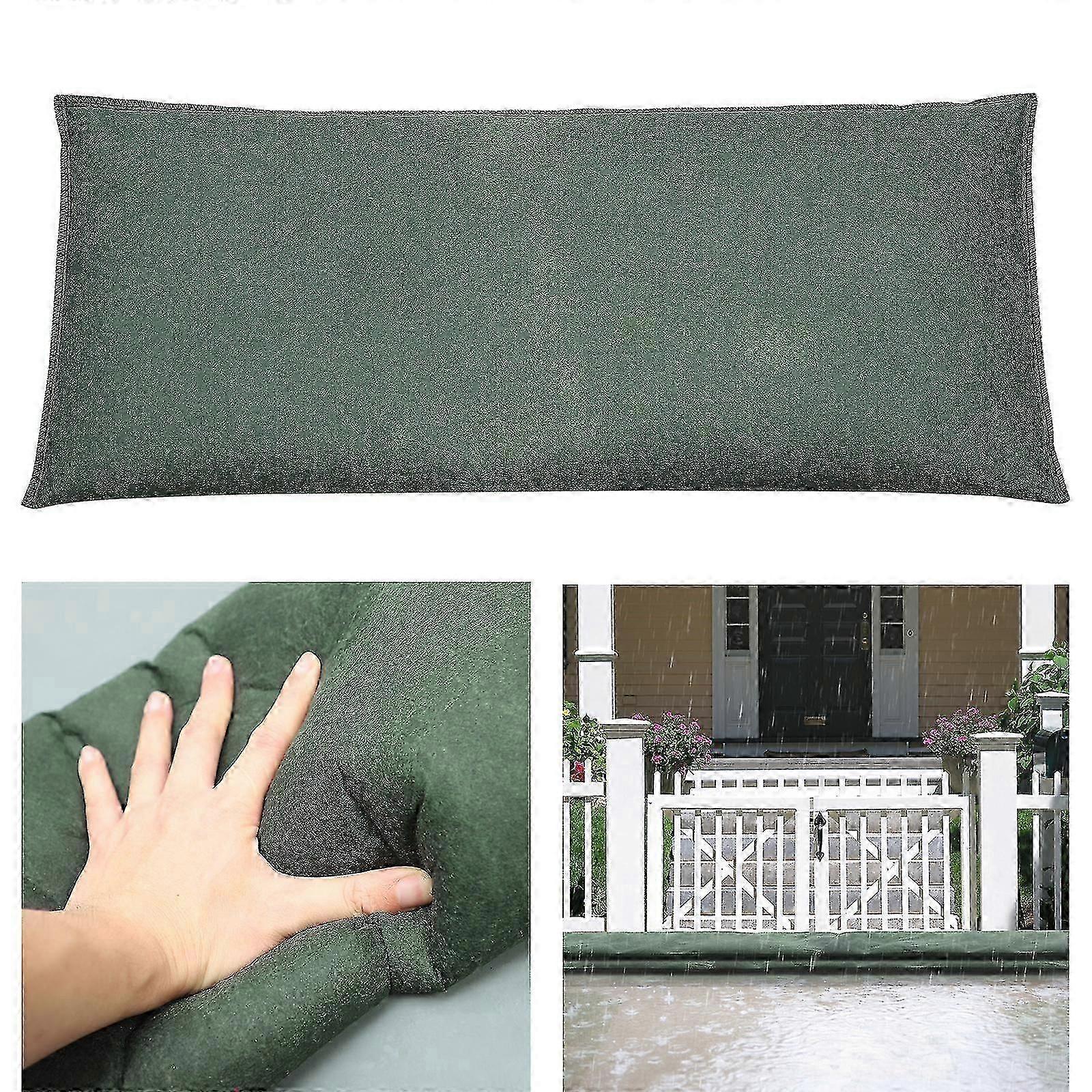 Garage Basement Water Barrier - Reusable Absorbent Protection Solution for Home