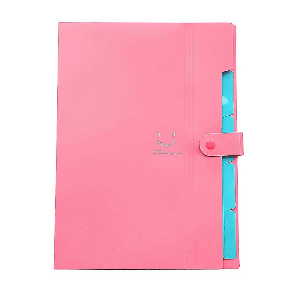Plastic File Folders Expandable Folder For Documents A4 Letter Size Snap Closure Paper Document Organizer Home Use 1Pcs