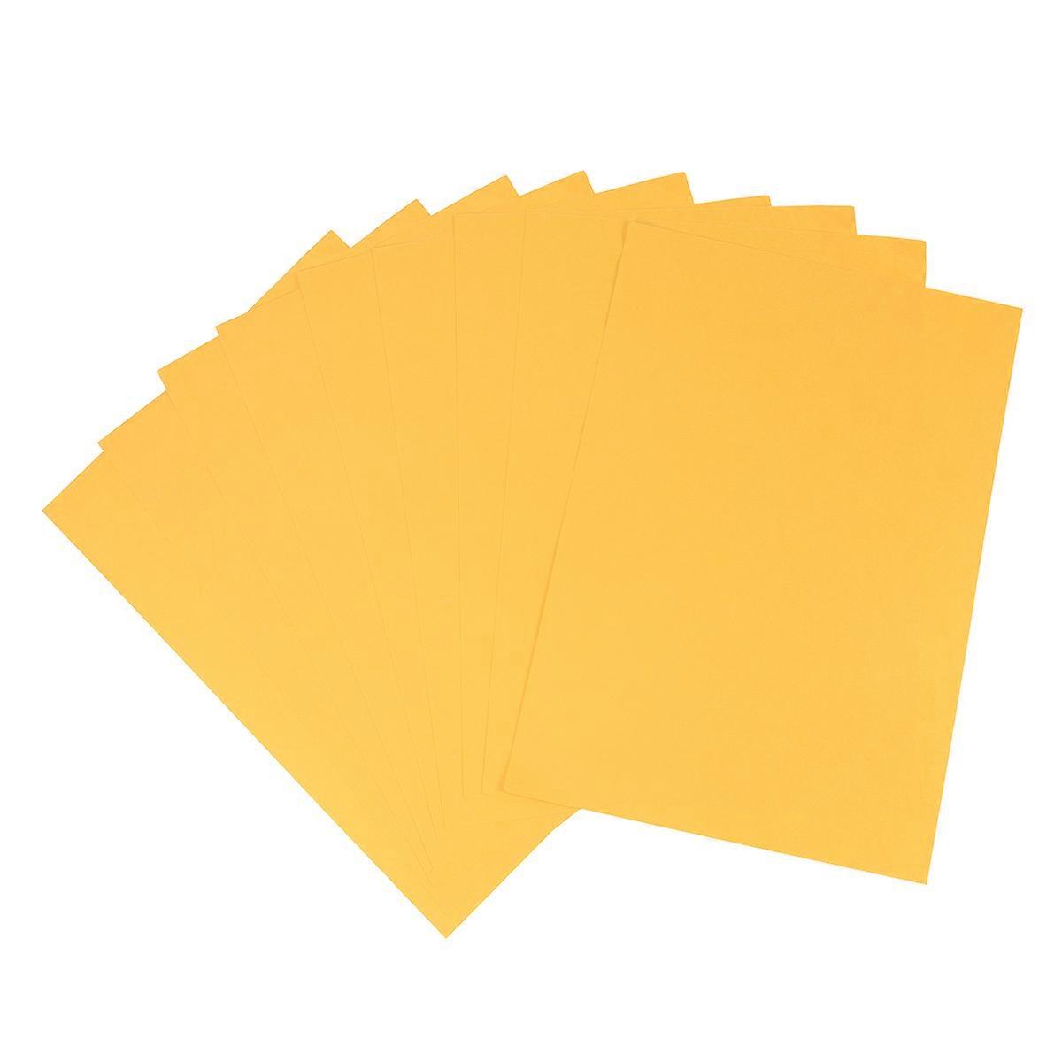 Yellow Handmade Paper for DIY Use Creative and Sturdy Material Great for Cards Crafts Lightweight and Convenient 50pcs