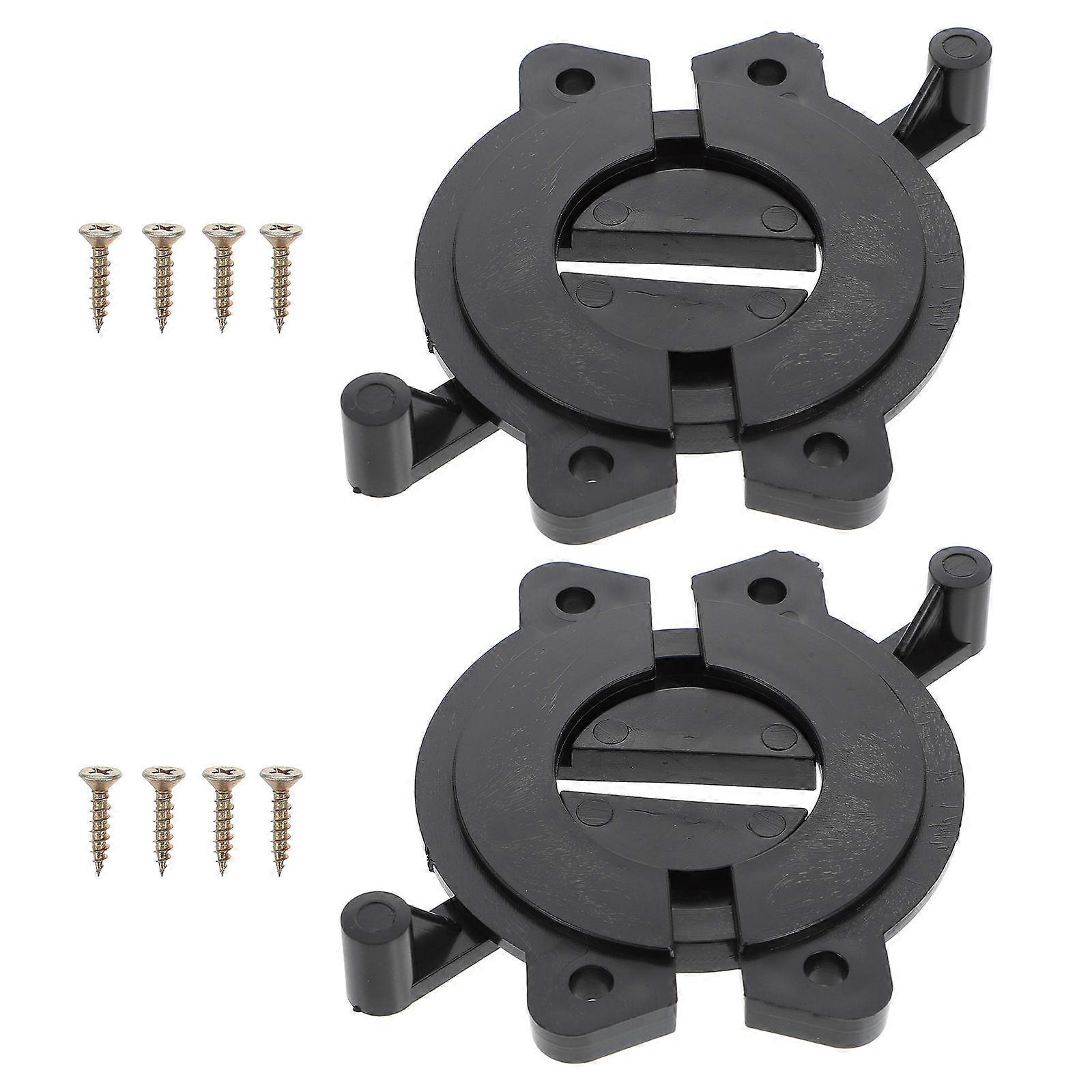 Clamping Repairing Plate Bracket Tabletop Panel Connector Simple Improvement DIY Projects Plastic ABS 9.2X8.1CM 2Pcs