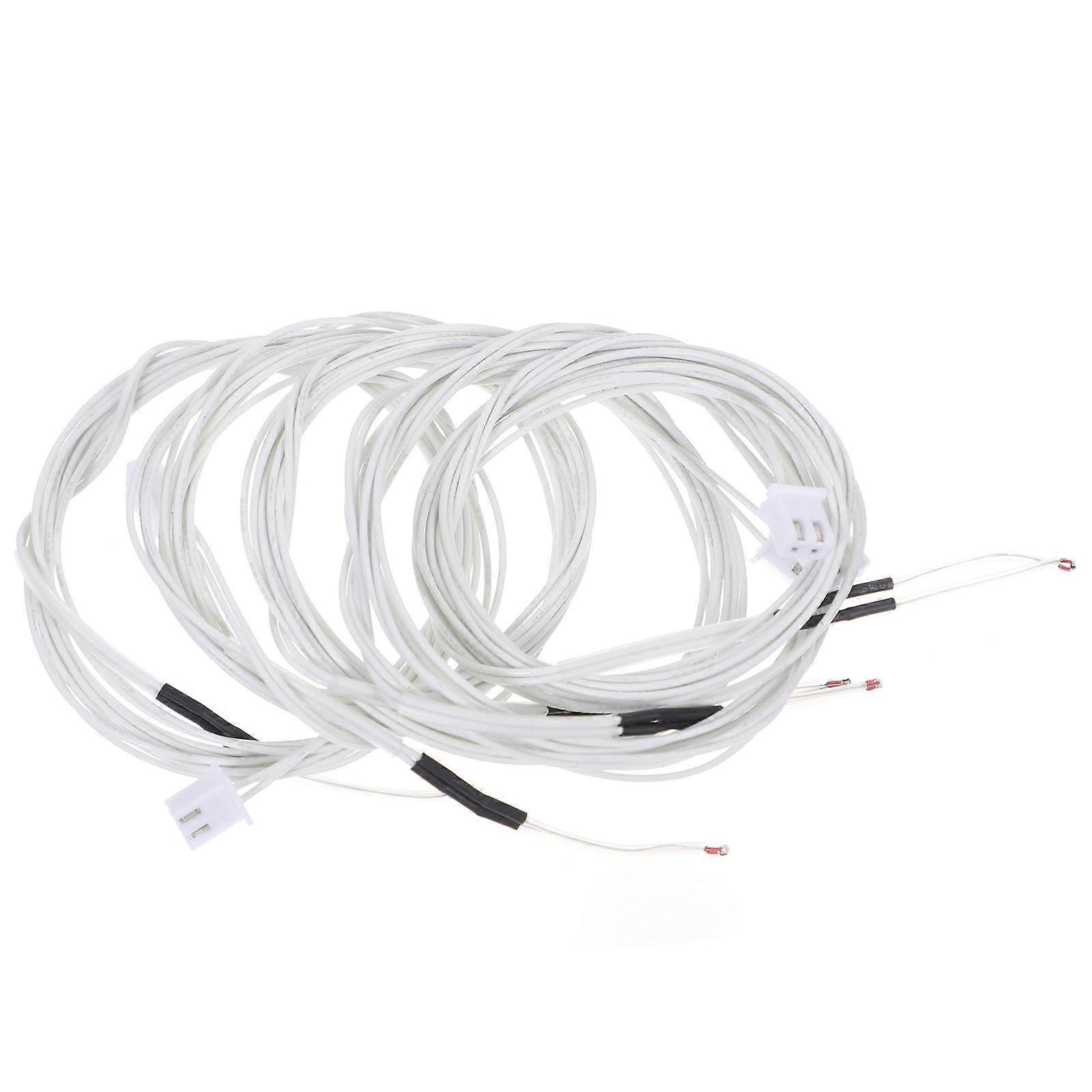 Thermistor Temp 3D Printer Thermistor Extruder Use Durability 100X0.7cm 5Pcs
