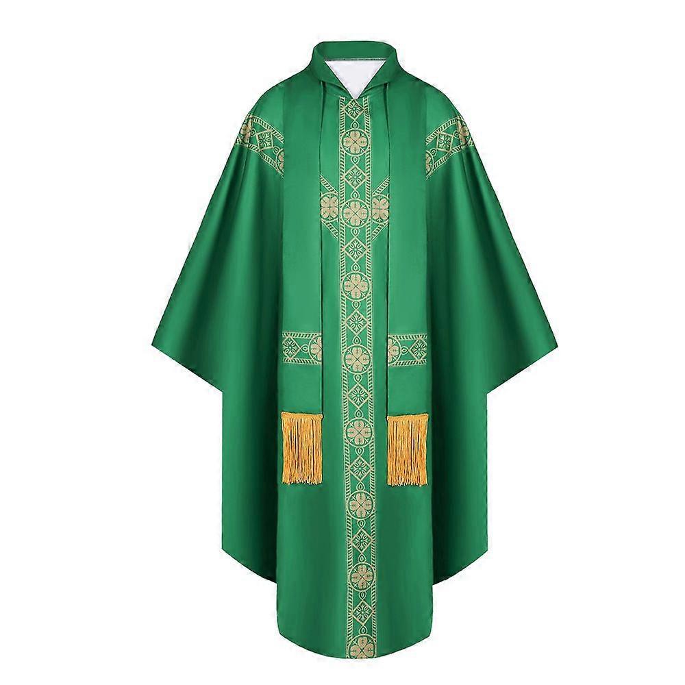 典礼服Chasubleローブタッセルと刺繍クロスデザイン