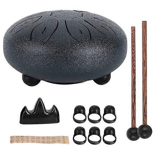 طقم طبل اللسان الصلب 11 نغمة أثيري خالية من القلق السنسكريتية آلة إيقاع اليد 6 بوصات