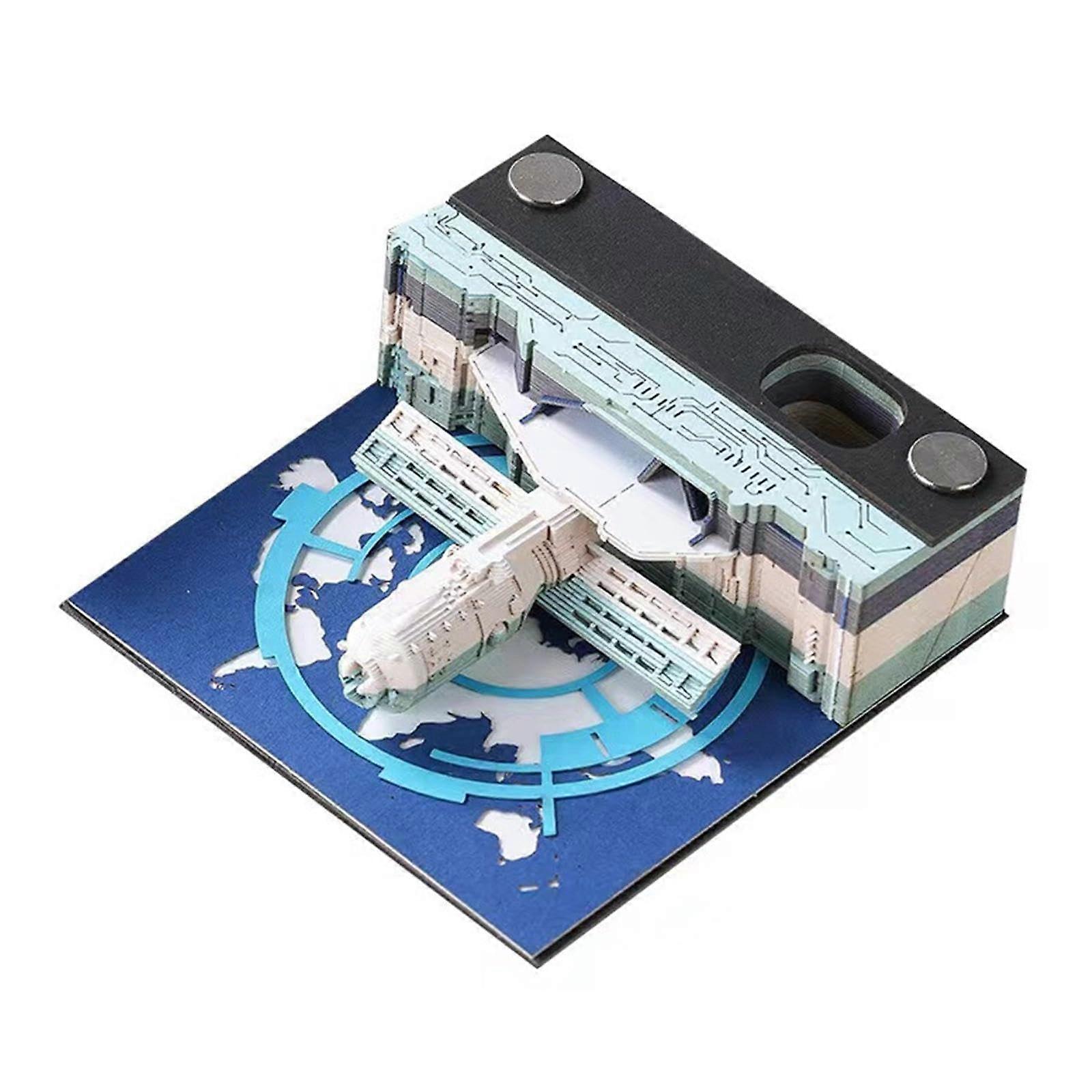 Artsy Pads 3D Memo Pad, 3D Art Memo Pad, DIY Notepad With Pen Holder, Hand Tear Resistant, Non-Stick 3D Notepad