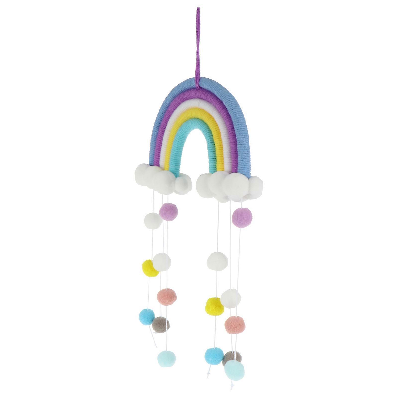 Rainbow Shape Nursery Style Ornament For Baby Nursery Decoration 13.36X8.65X1.97 In 1Pack