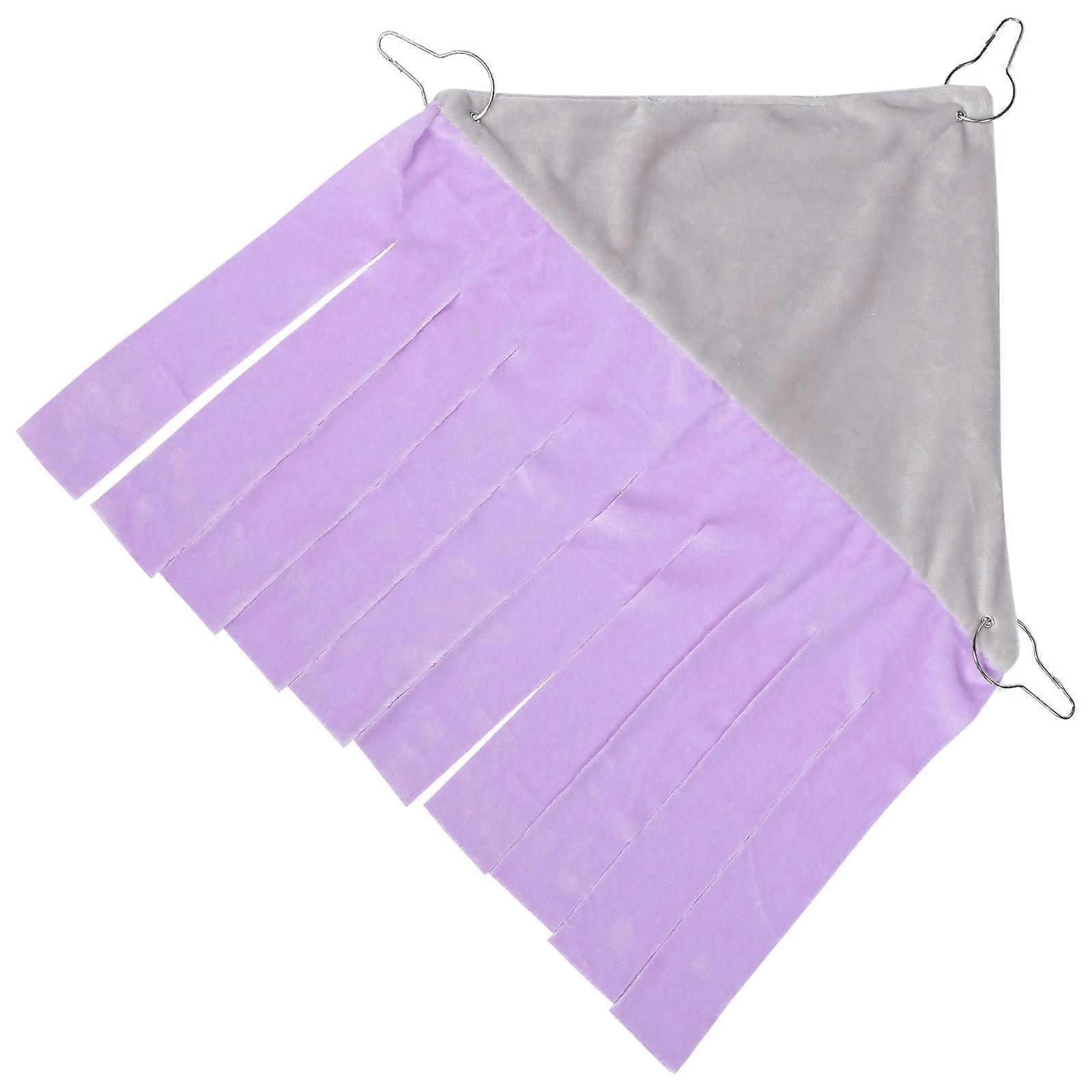 Small Pet Hammock Rat Cage Shelter For Hamsters Indoor Use Violet Color Sleeping Tent 1Set