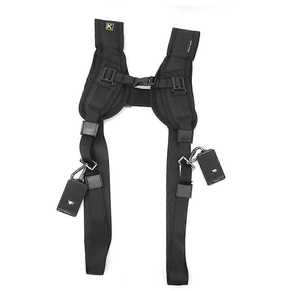 Shoulder Belt Black Nylon Universal Adjustable Breathable Camera Holder Neck Strap