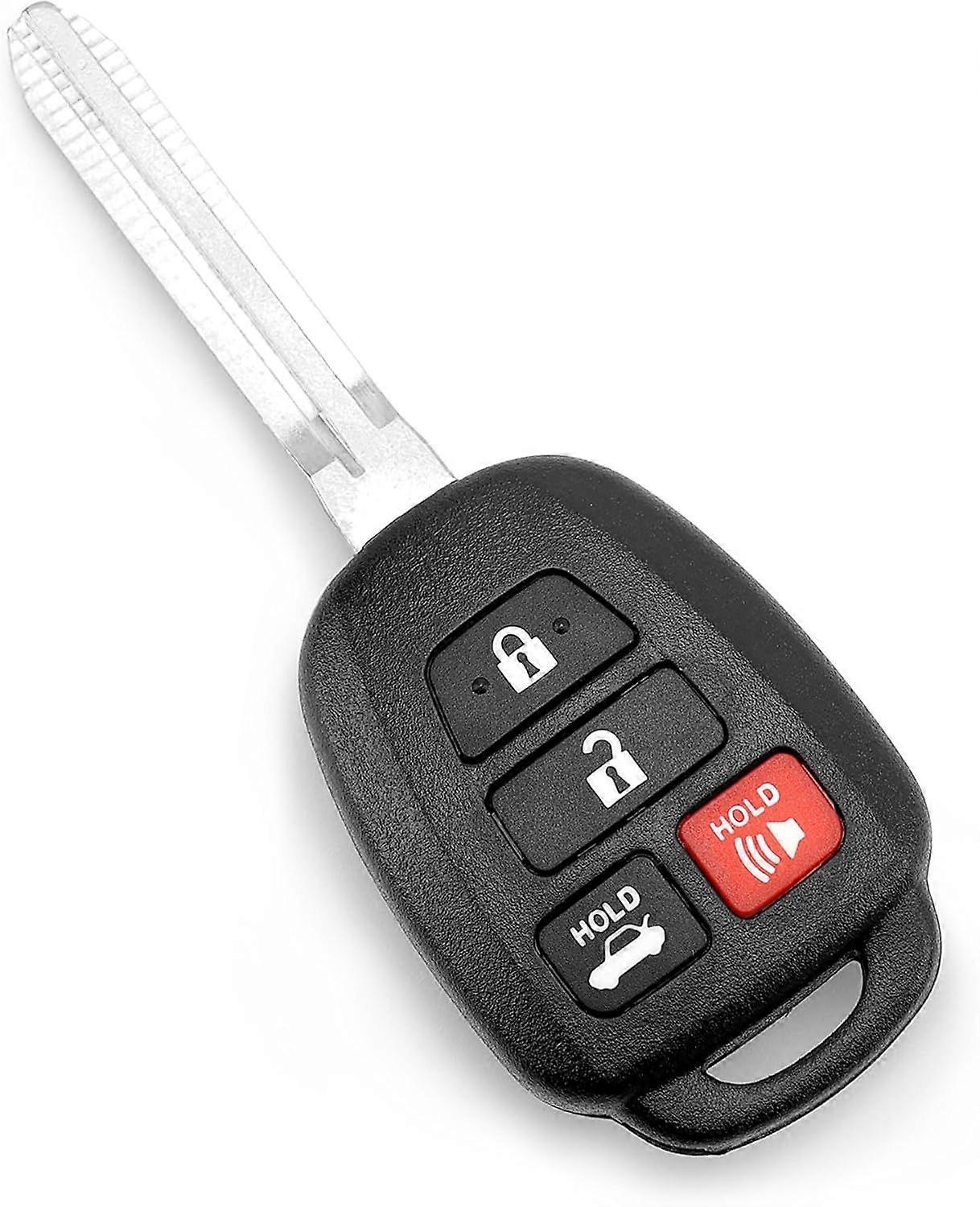 2025 Newest Remote Car Key Replacement Key Fob 4 Button Keyless Entry (1 pcs)