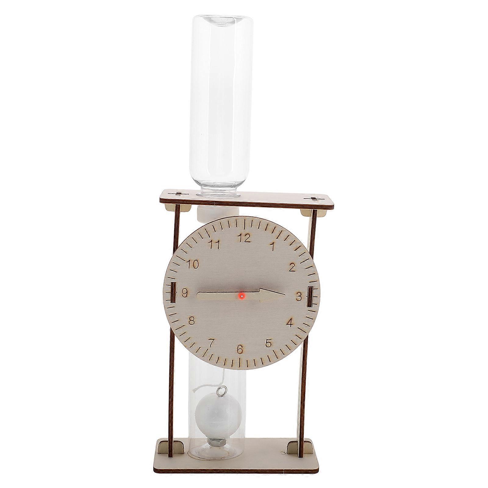 Beige Wooden and Plastic DIY Clock Kit for Kids to Learn Time with Experiments and Educational Fun 1 Set