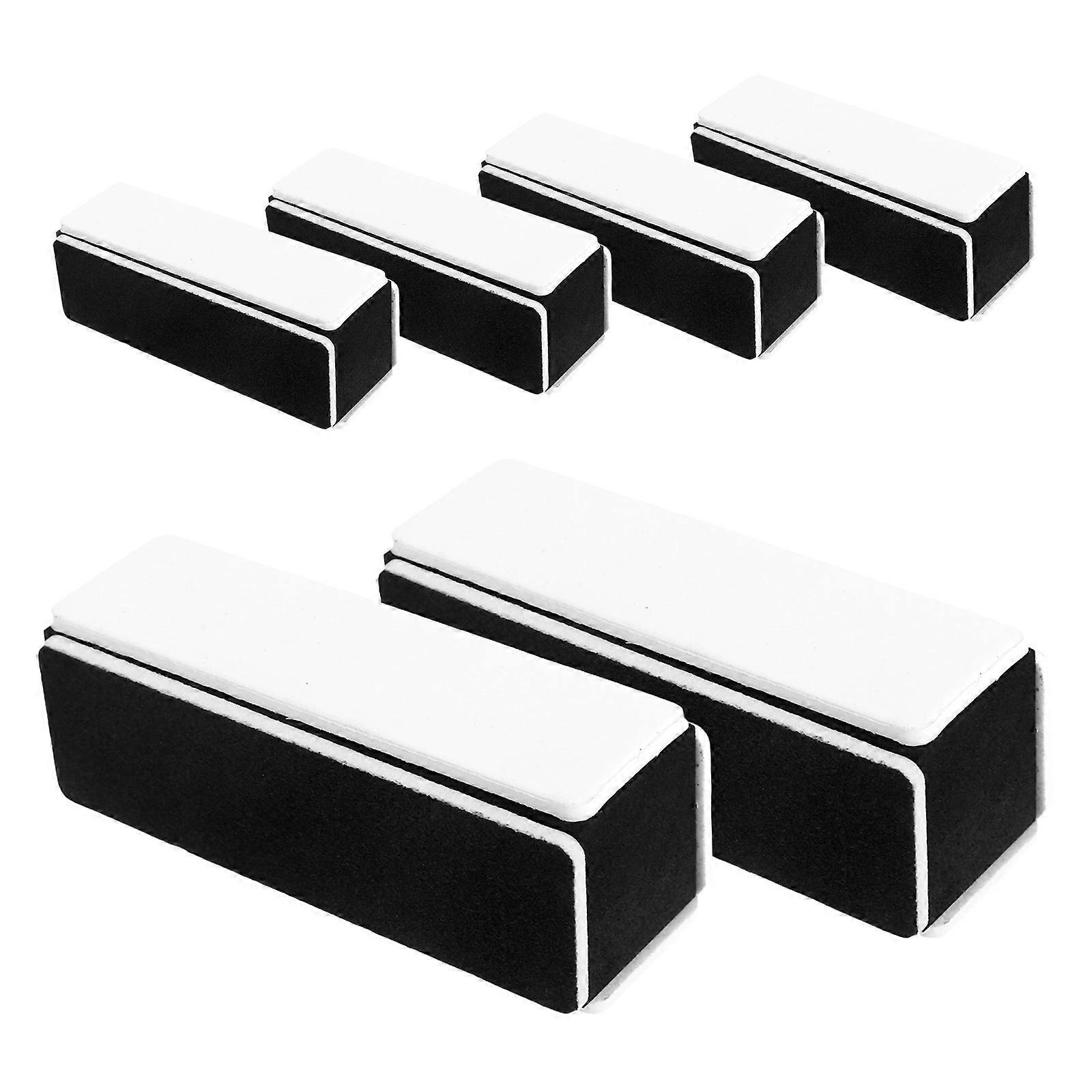 Durable Sponge Nail Sanding Block with Four Sided Design for Polishing Natural and False Nails Grey