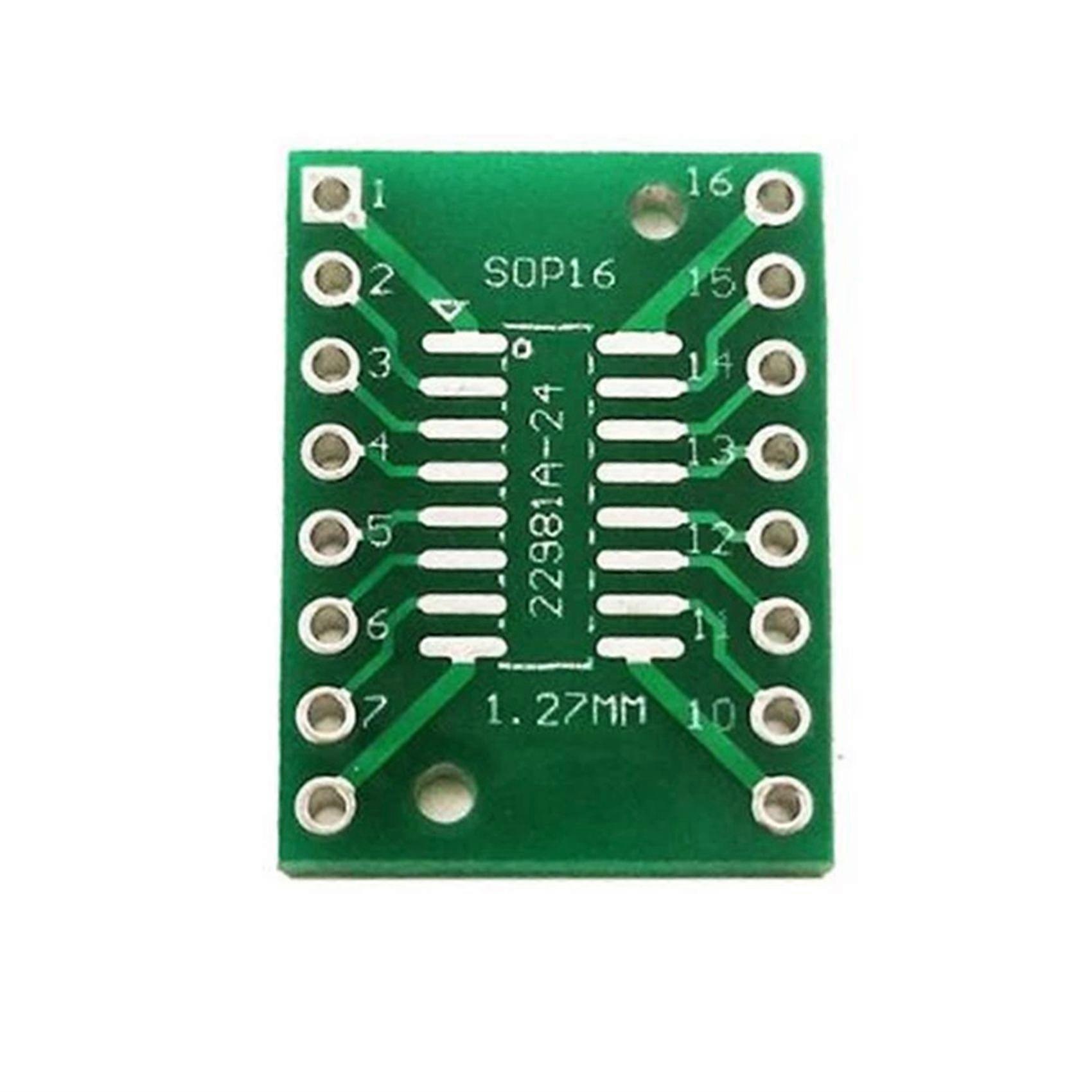 100Pcs/Lot TSSOP16 SSOP16 SOP16 to DIP16 Transfer Board DIP Pin Board Pitch Adapter PCB