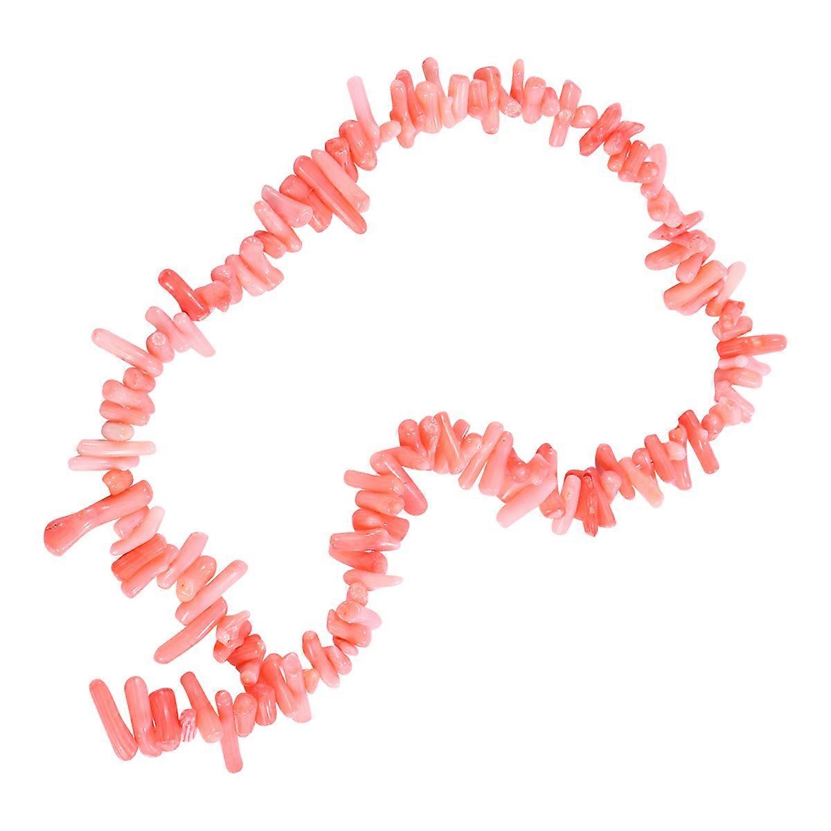 Pink Resin Coral Beads Irregular Shape for DIY Use 120Pcs Set