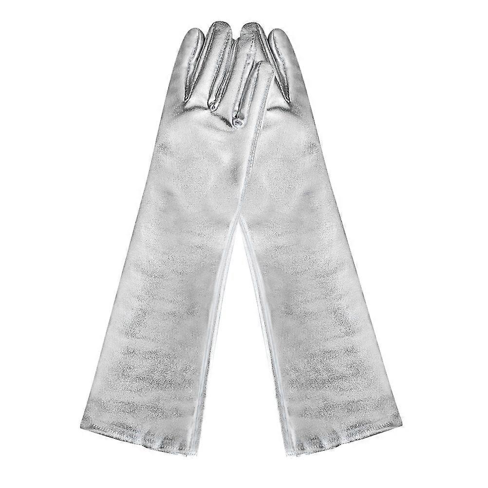 Bright Cloth Gloves For Women Simple Design Dance Show Short Gloves 1 Pair