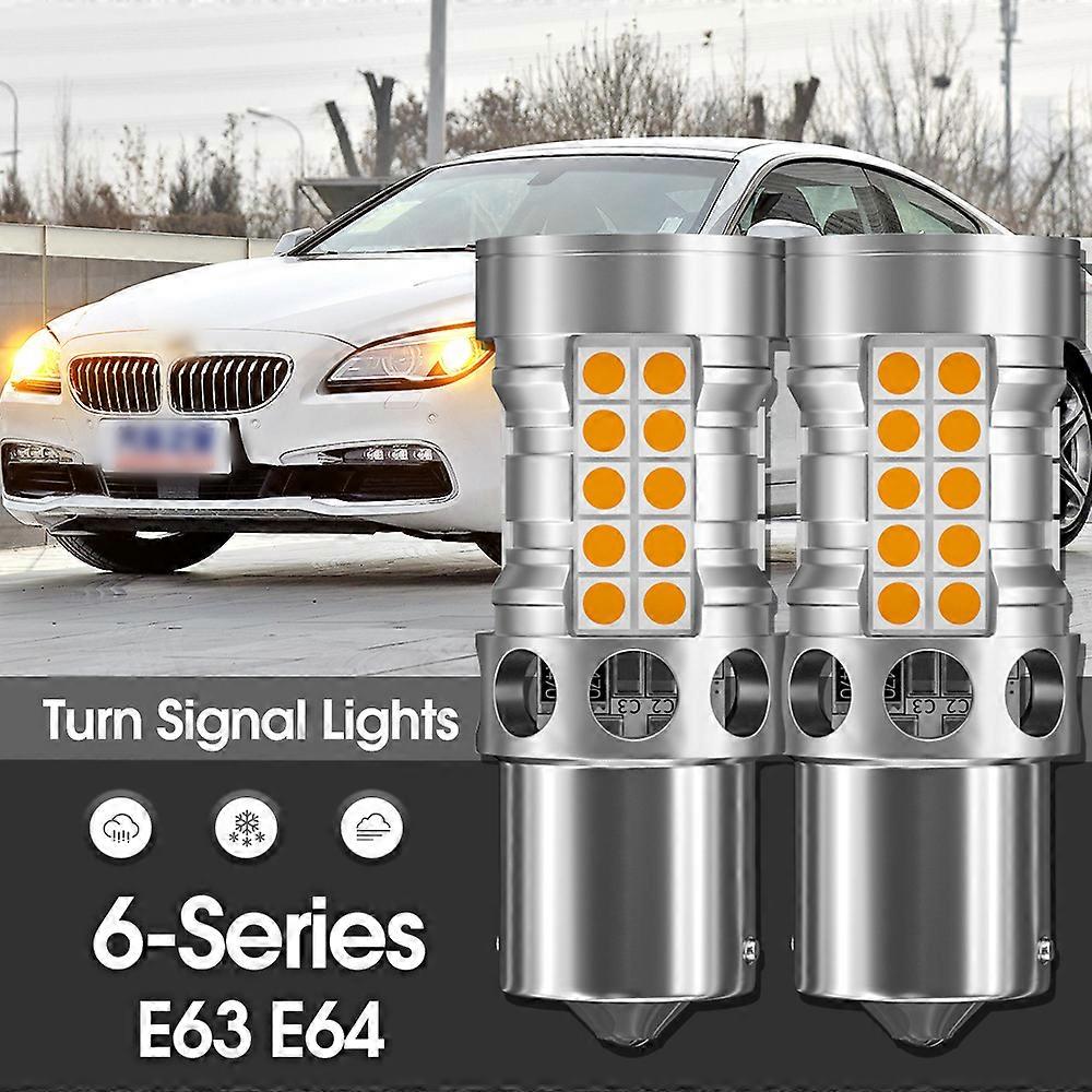 Canbus LED Turn Signal Light Lamp 2pcs Accessories For BMW 6-Series E63 E64 2004 2005 2006 2007 2008 2009 2010